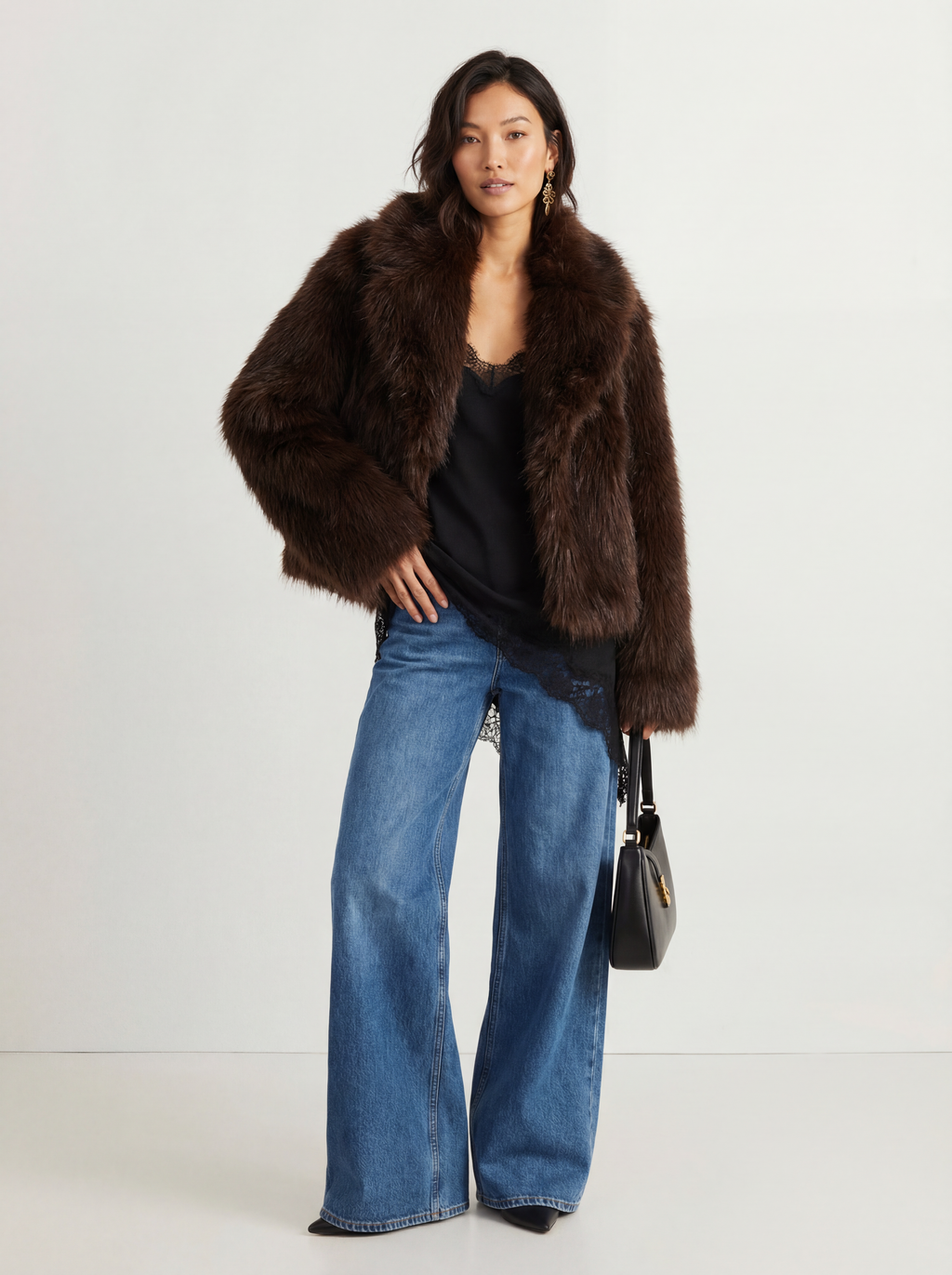 The Amara Chocolate Fur Jacket