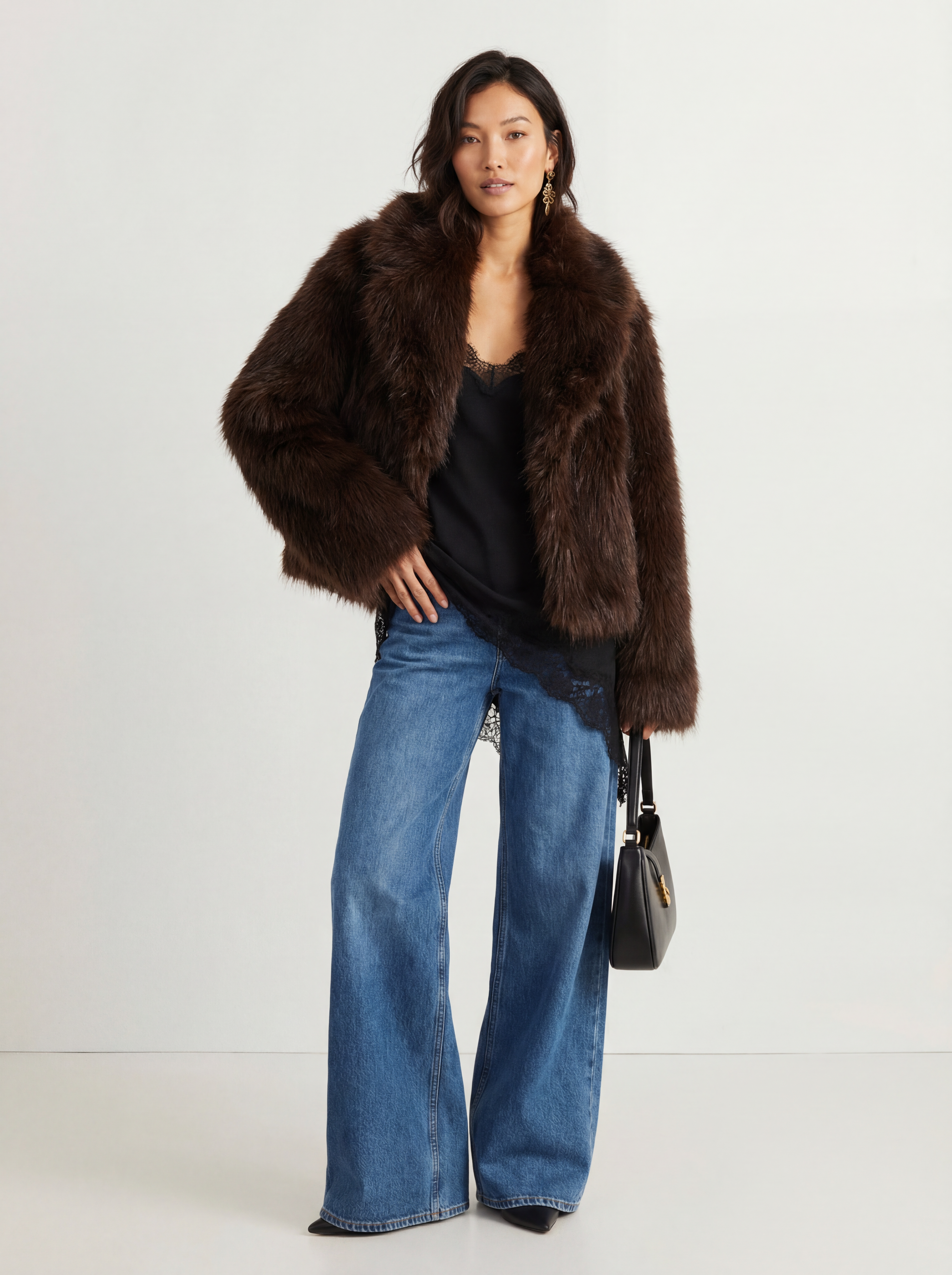 The Amara Chocolate Fur Jacket
