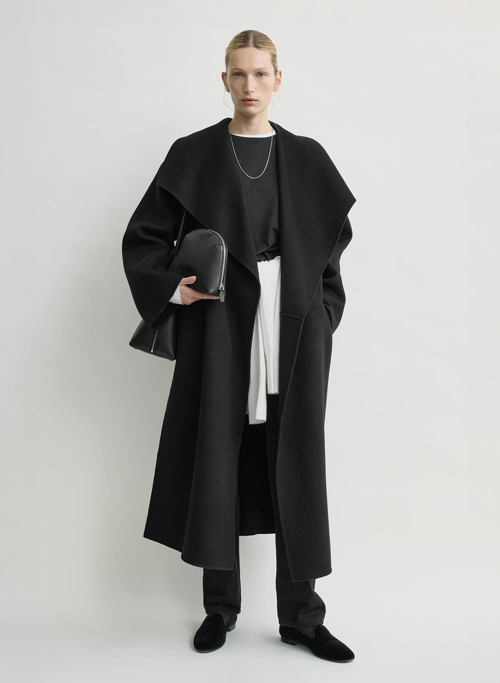 The Veloura Draped Coat
