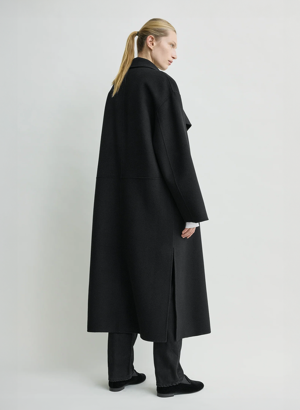 The Veloura Draped Coat