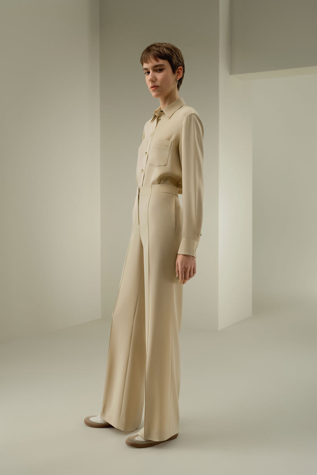 Minimalist Silk Crêpe Pant