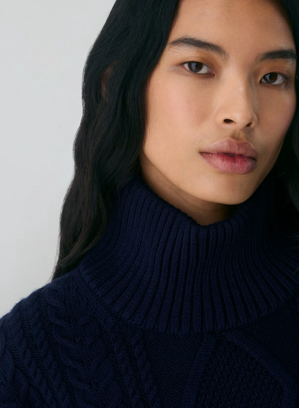 Heritage Knit Merino Wool Hi-hip Turtleneck