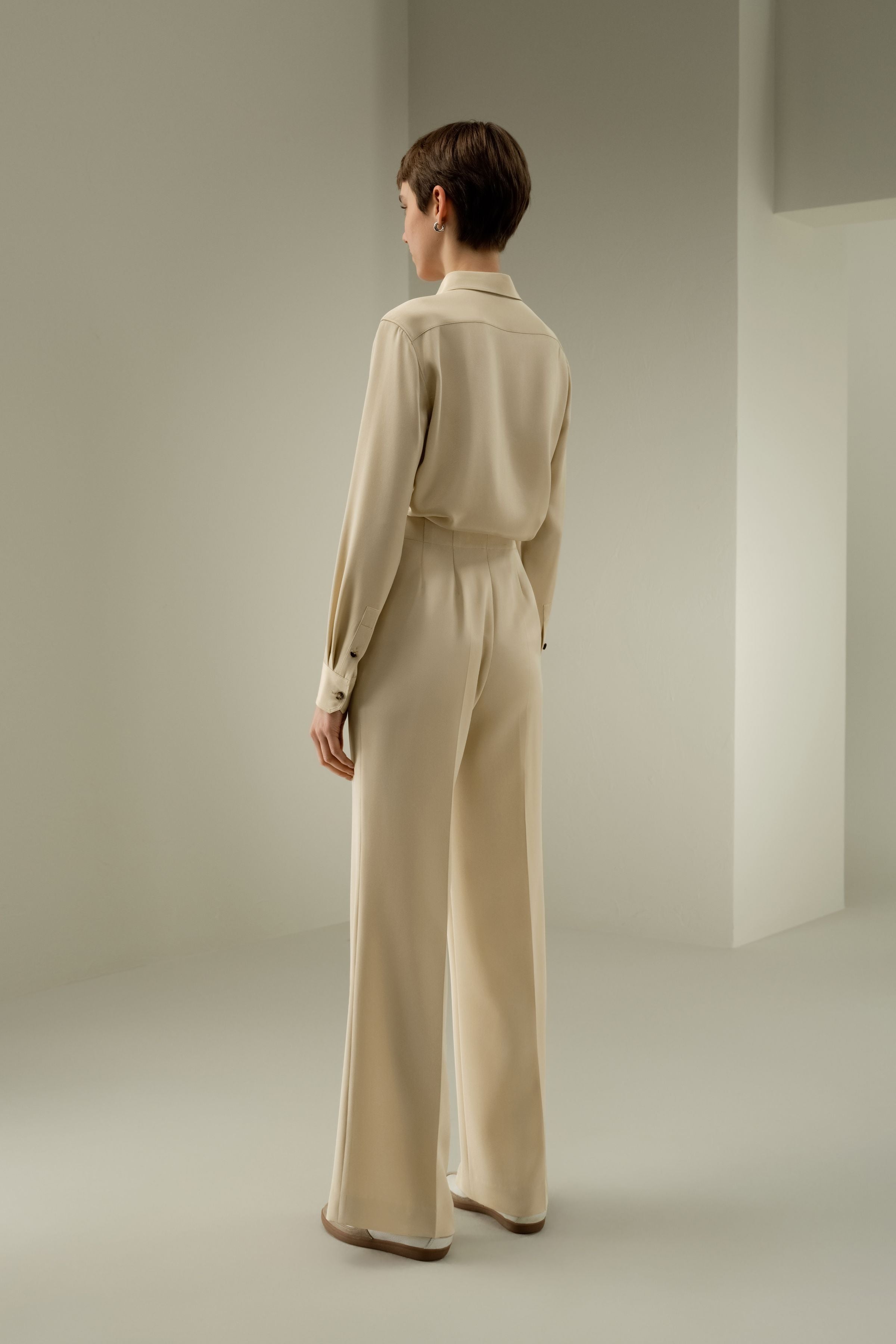 Minimalist Silk Crêpe Pant