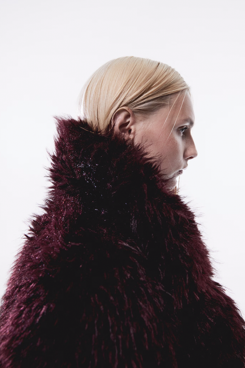 Short fur-effect jacket