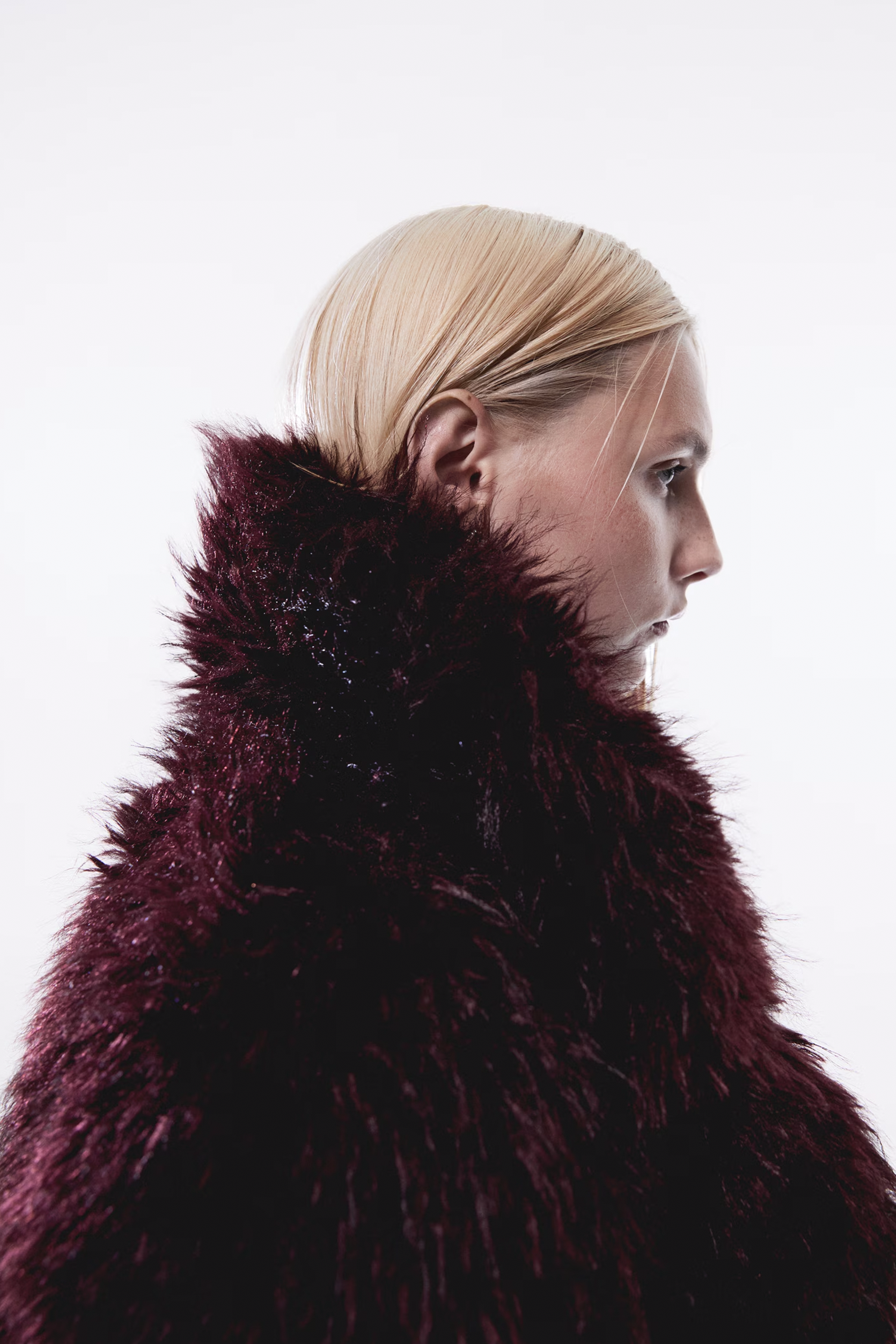 Short fur-effect jacket