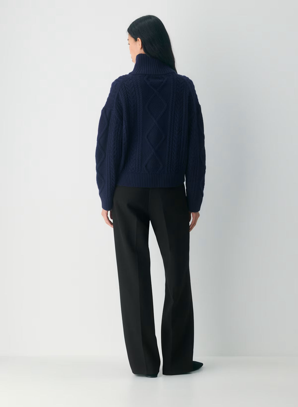 Heritage Knit Merino Wool Hi-hip Turtleneck