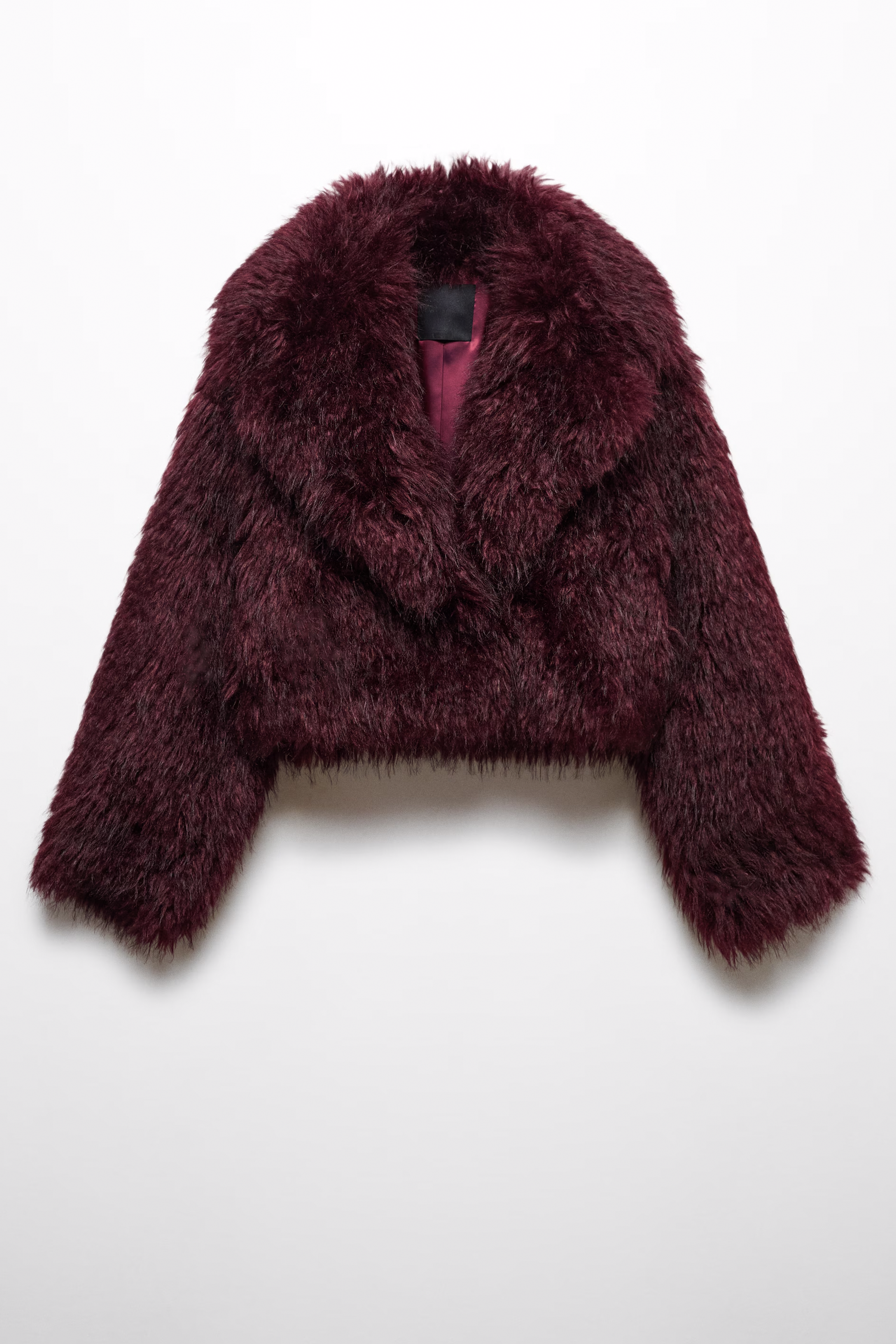 Short fur-effect jacket