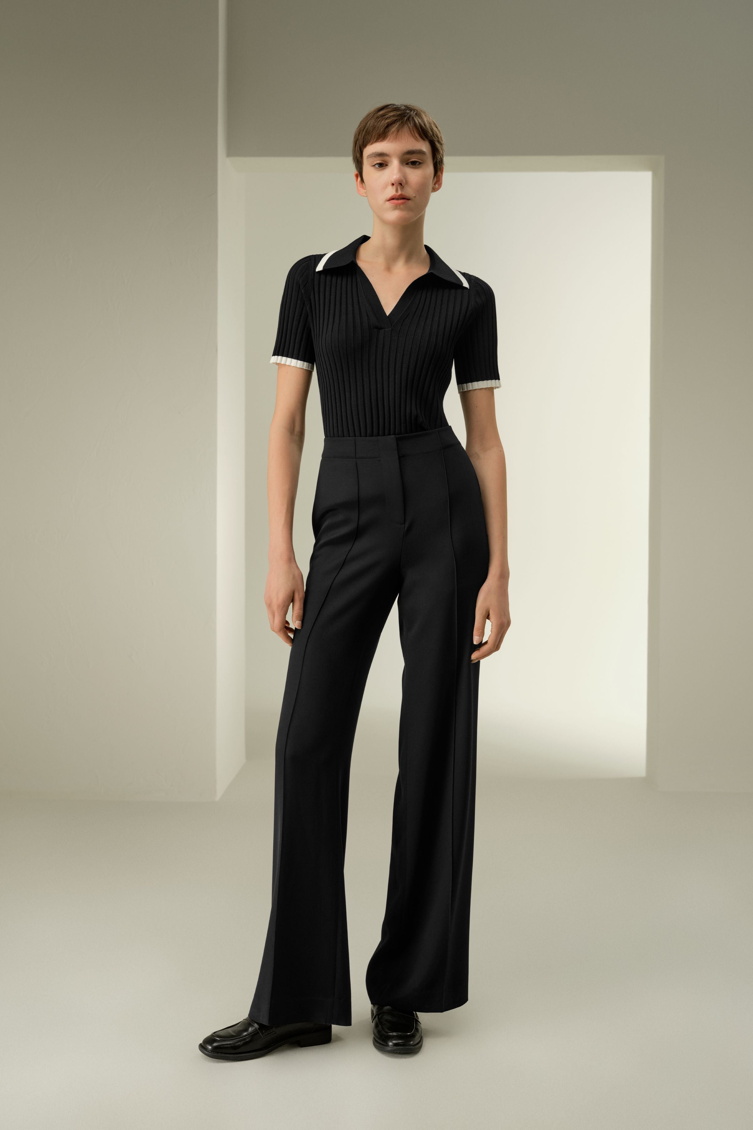 Minimalist Silk Crêpe Pant