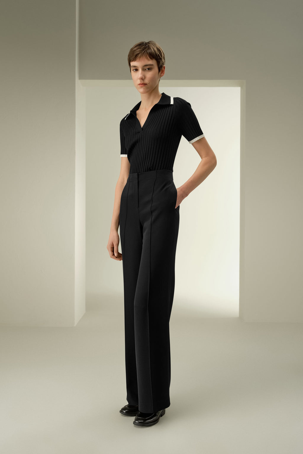 Minimalist Silk Crêpe Pant