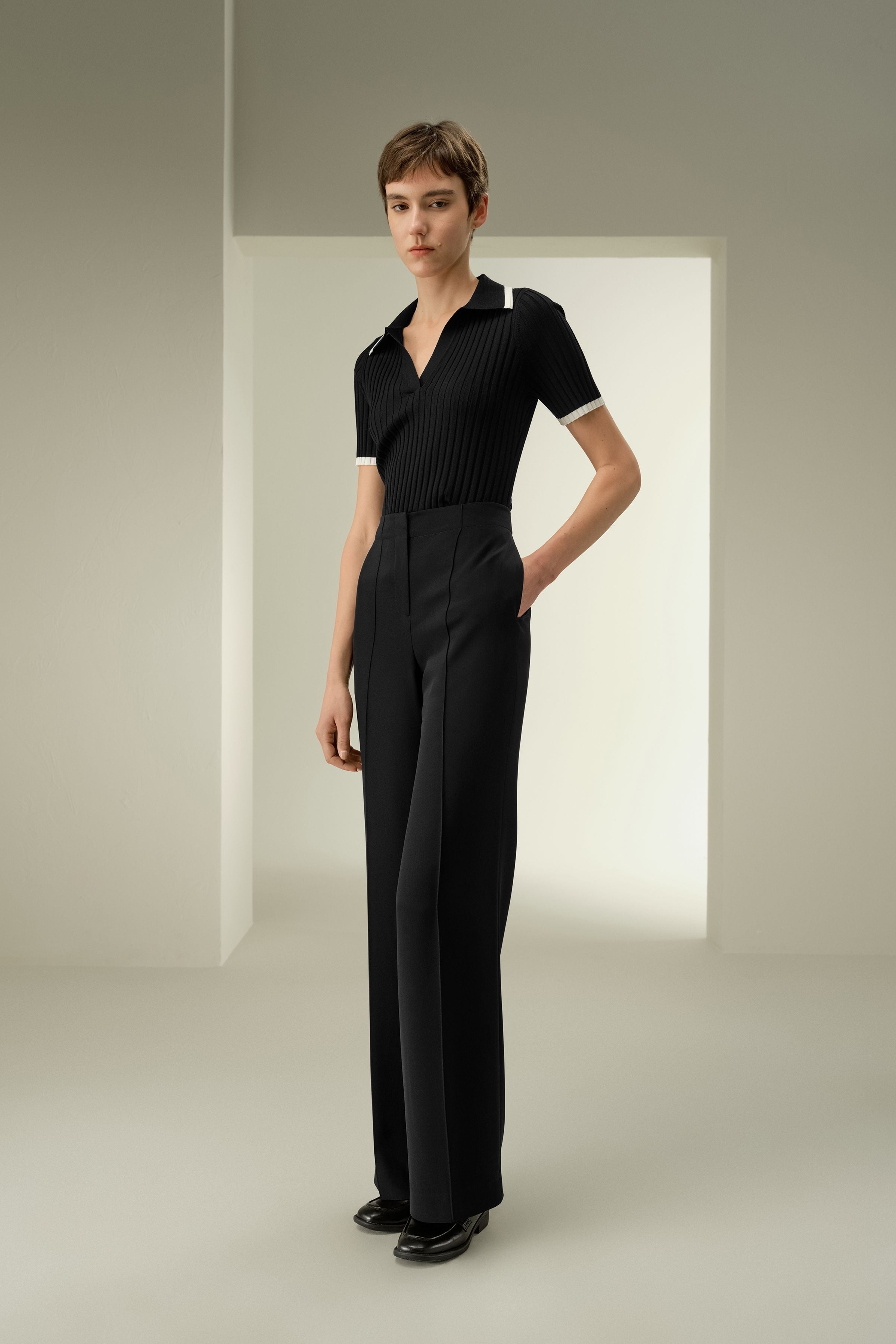 Minimalist Silk Crêpe Pant