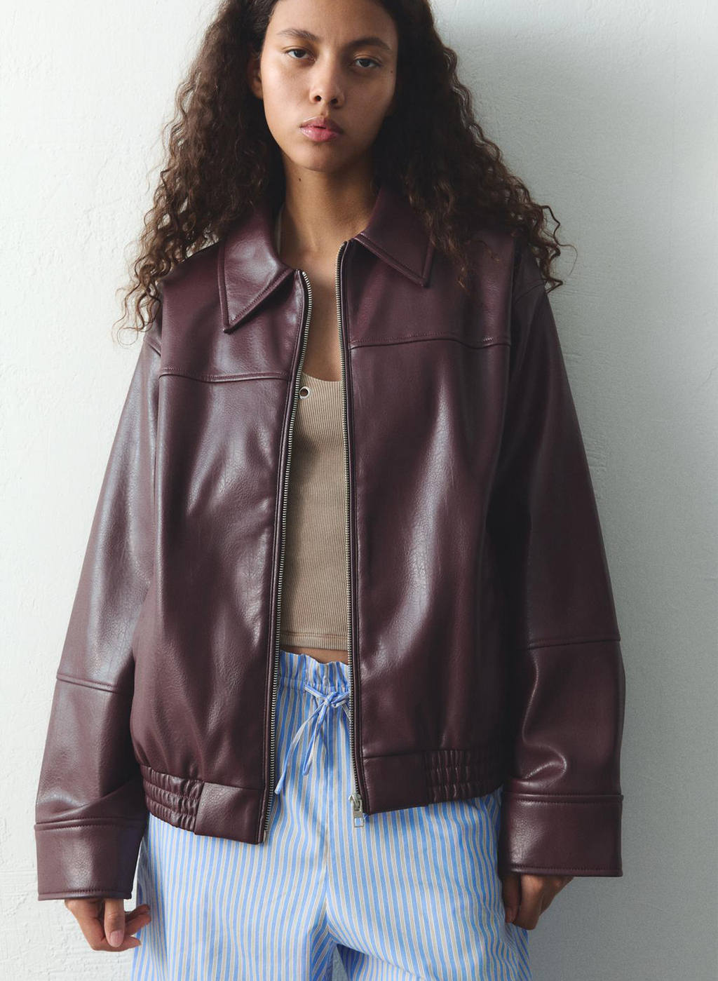 Faux Leather Jacket