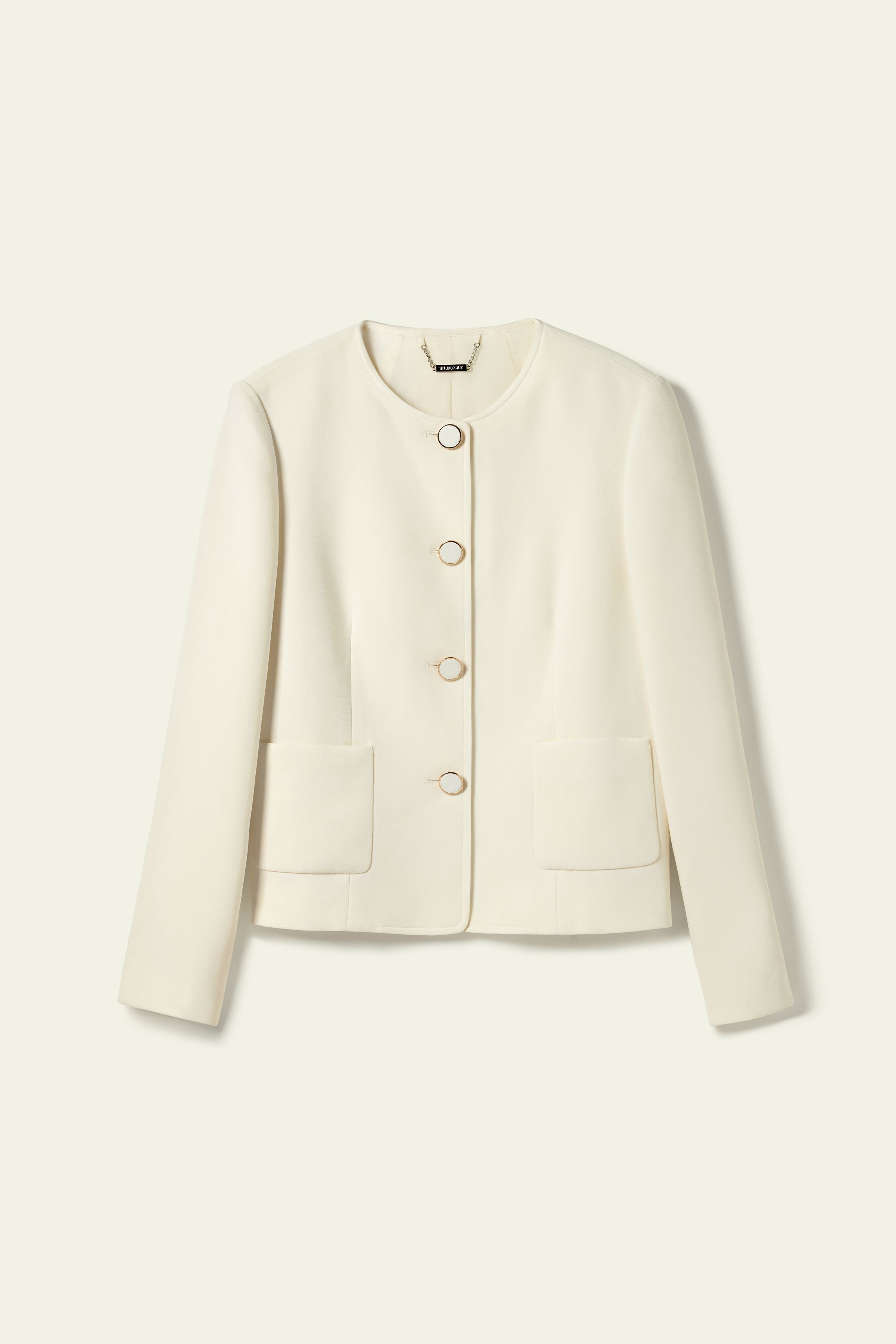 Tailored Silk Boxy Jacket