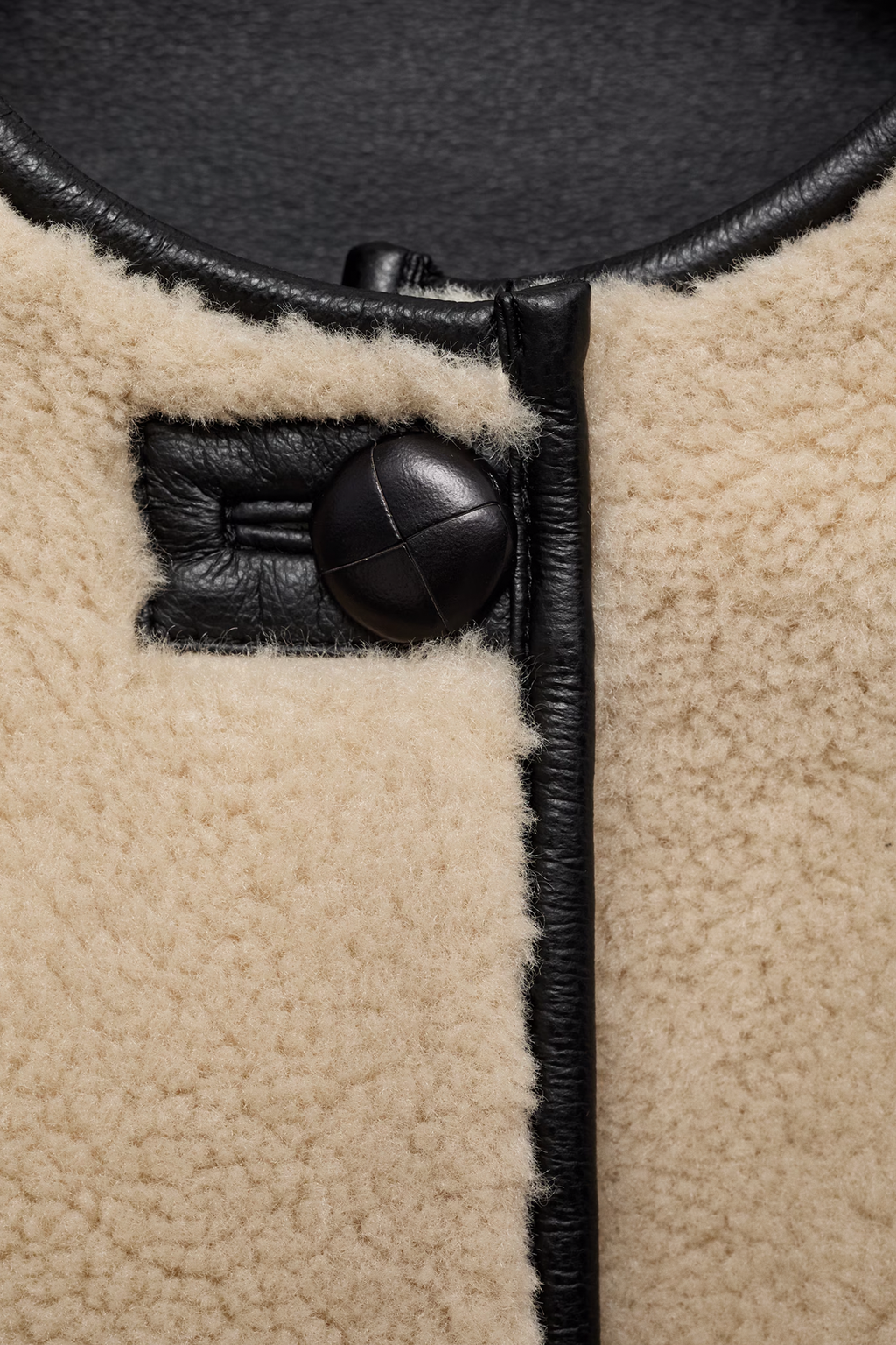 The Ecru Shearling Edit Jacket
