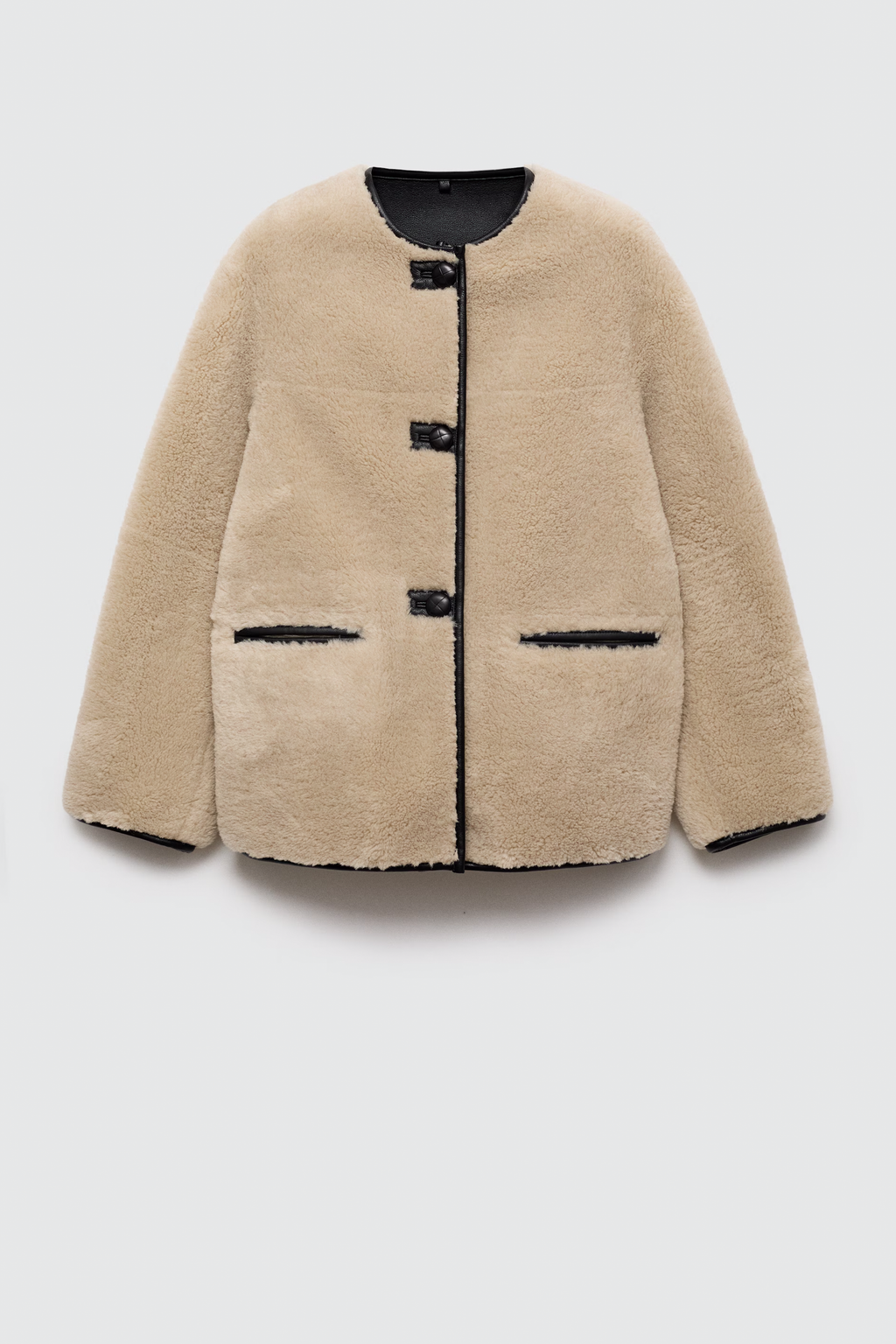 The Ecru Shearling Edit Jacket