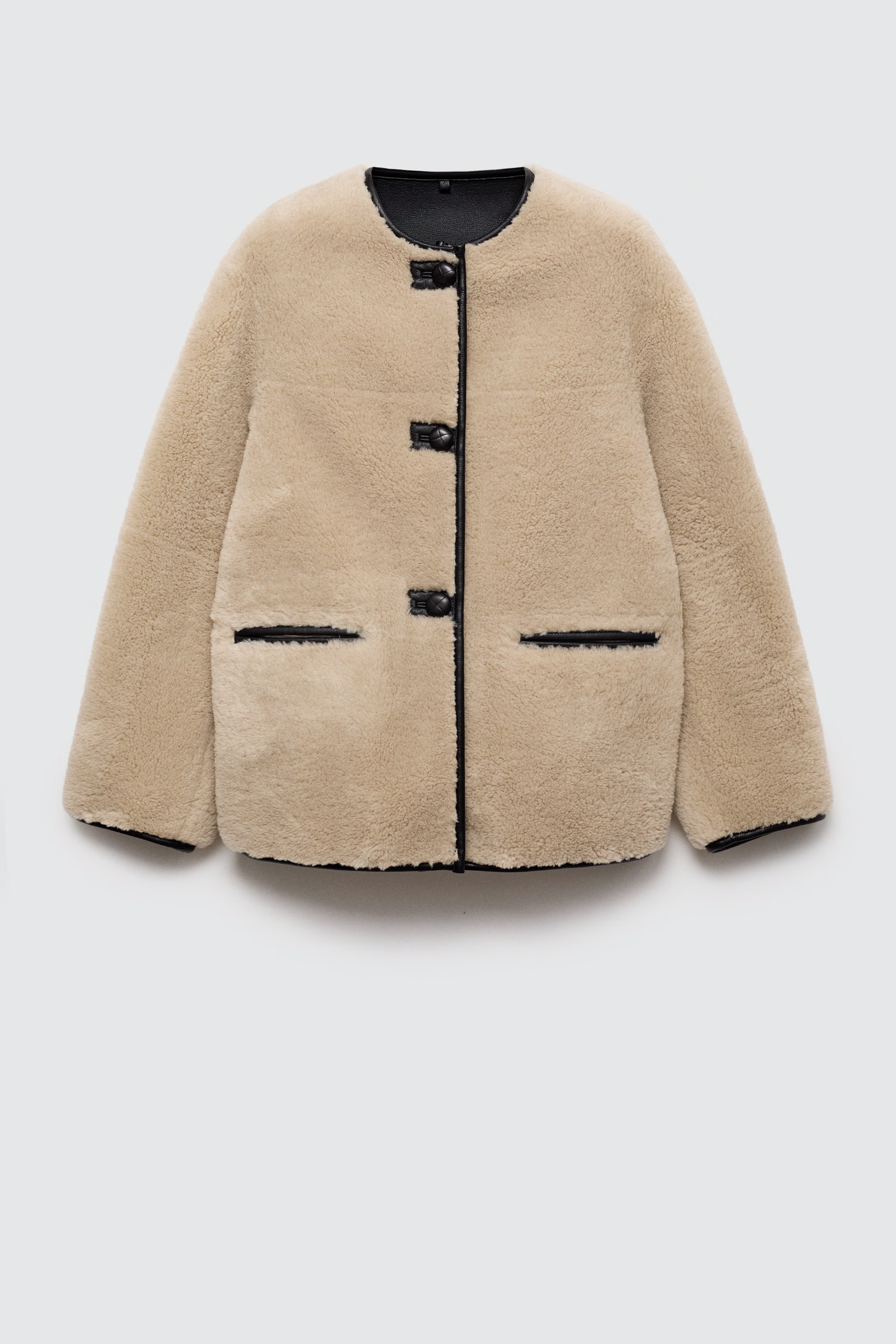 The Ecru Shearling Edit Jacket