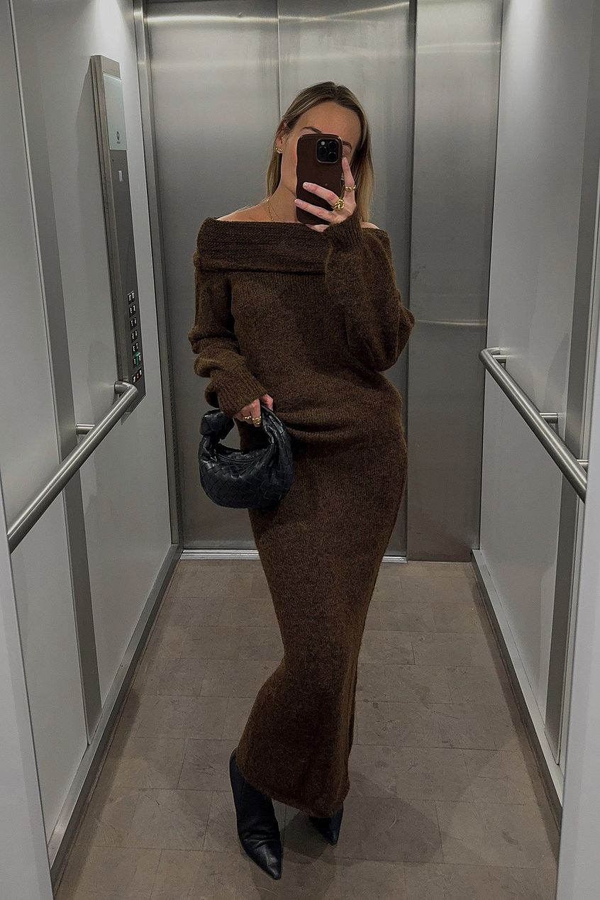 The Serene Off-Shoulder Knit