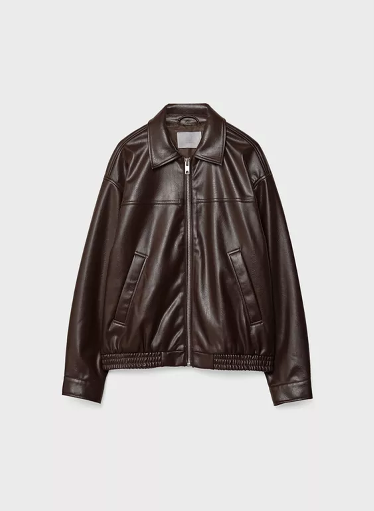 Oversize Faux Leather Jacket