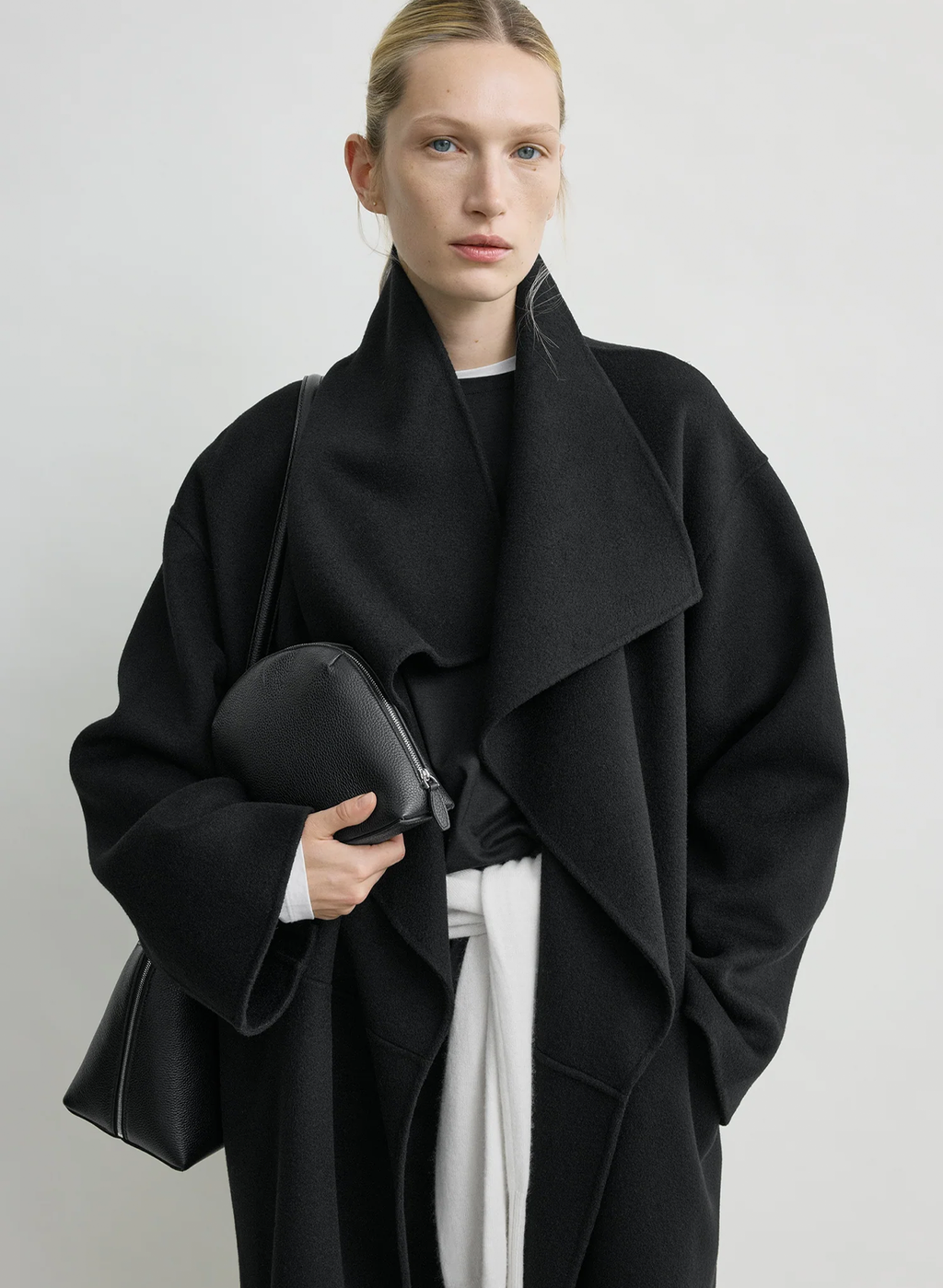 The Veloura Draped Coat