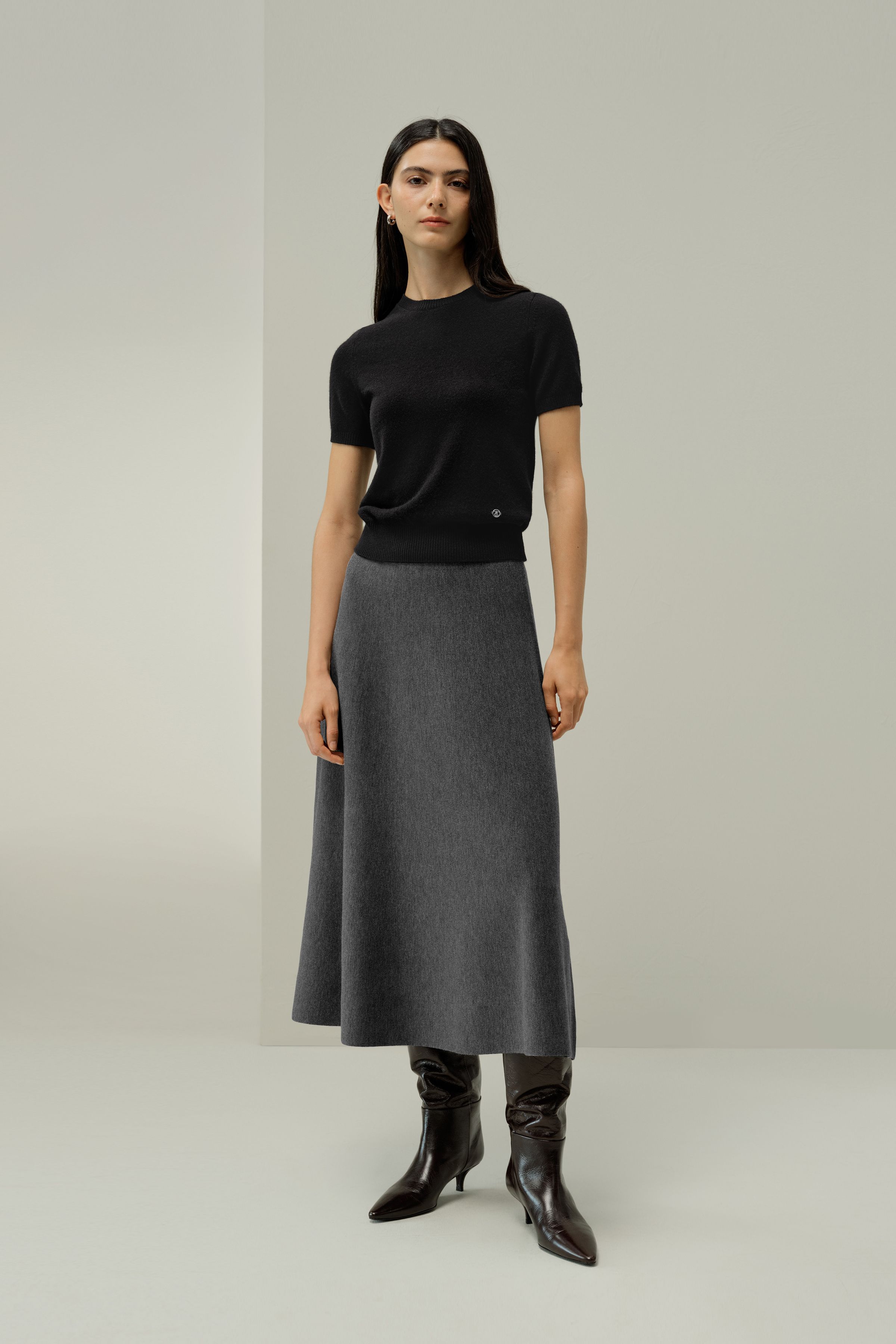 MOZROS Worry-Free Wool Skirt