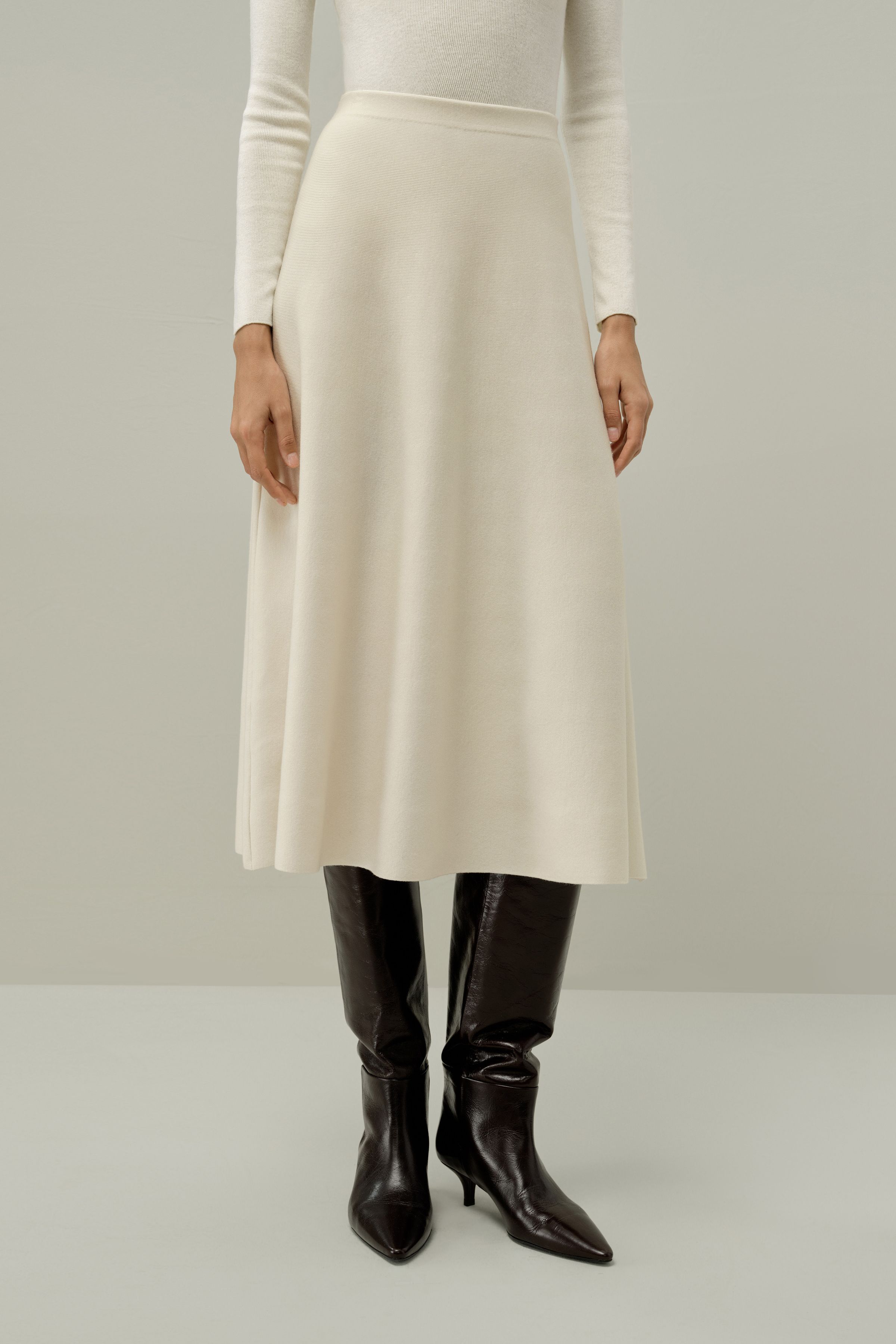 MOZROS Worry-Free Wool Skirt