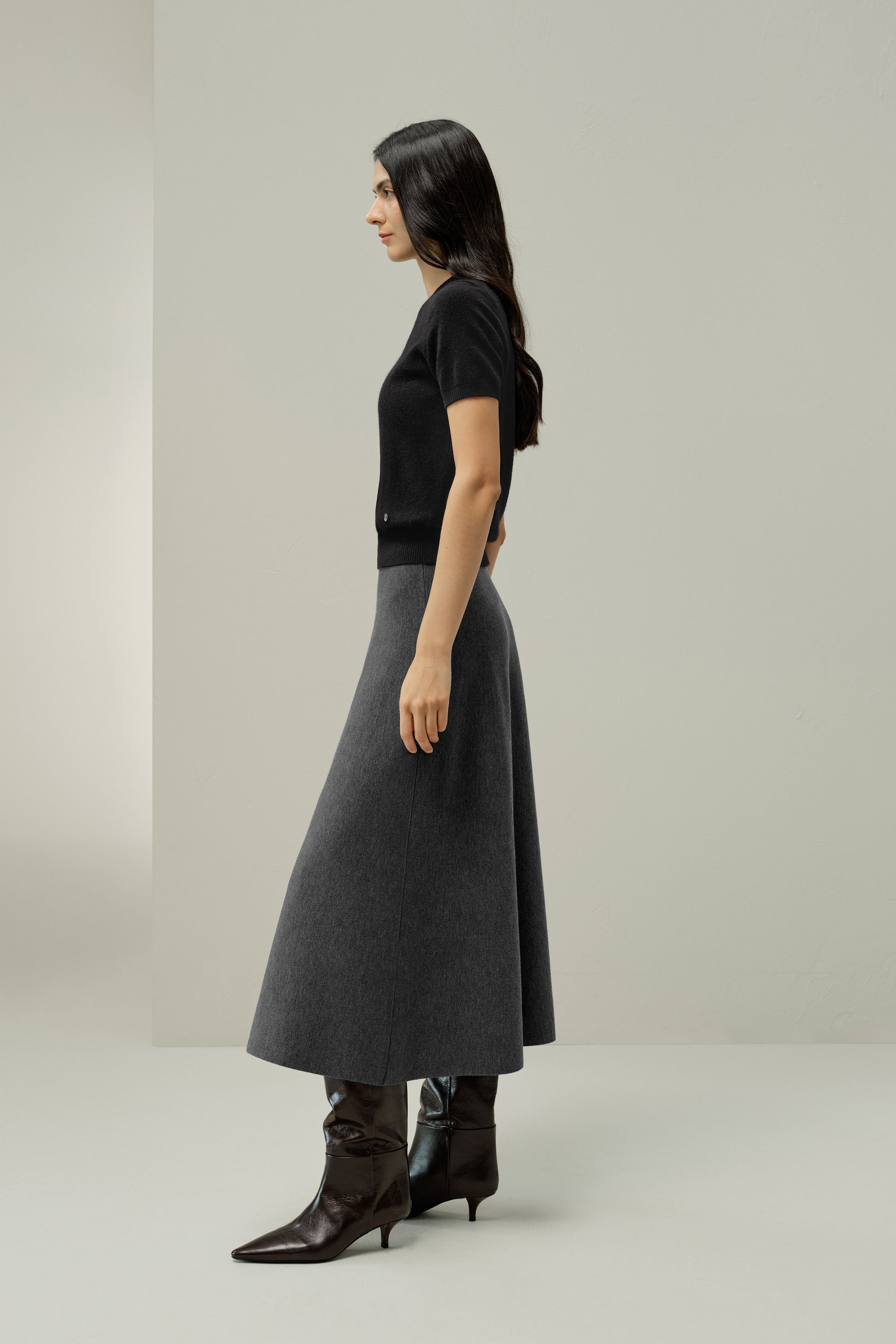 MOZROS Worry-Free Wool Skirt