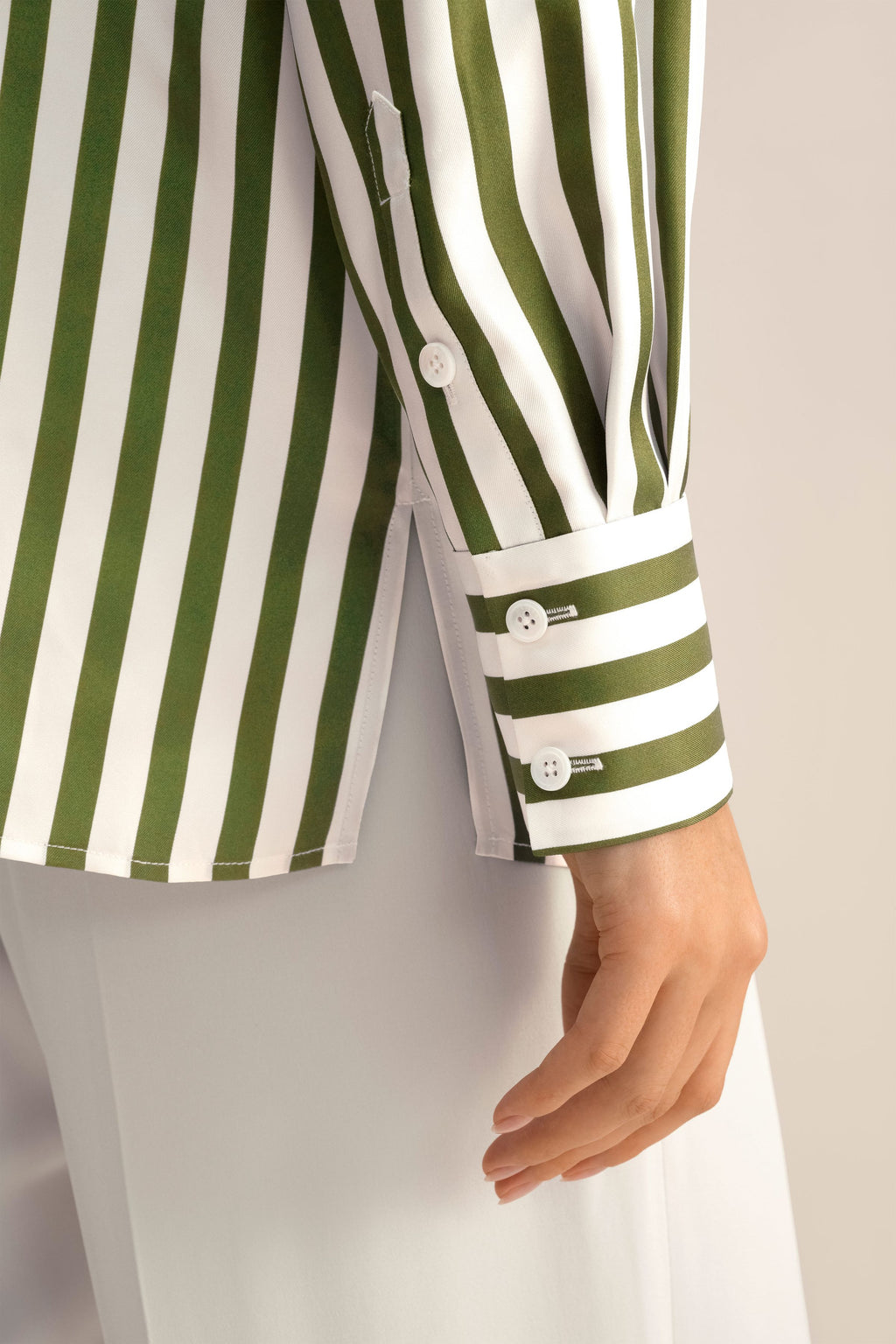 Amalfi Stripe Silk Shirt