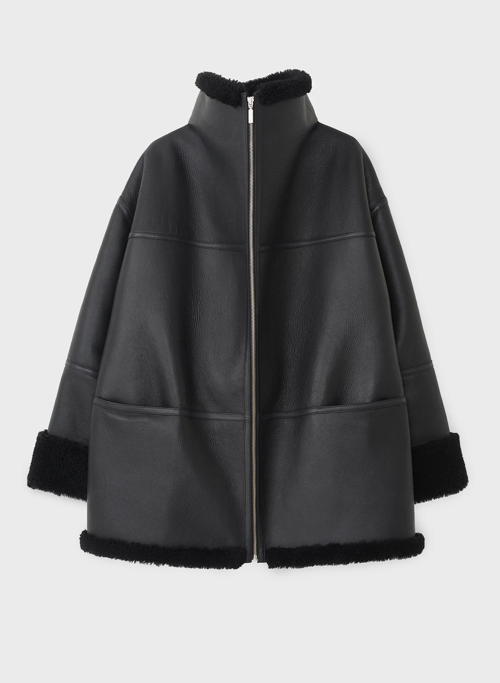 The Noir Shearling Guard Coat