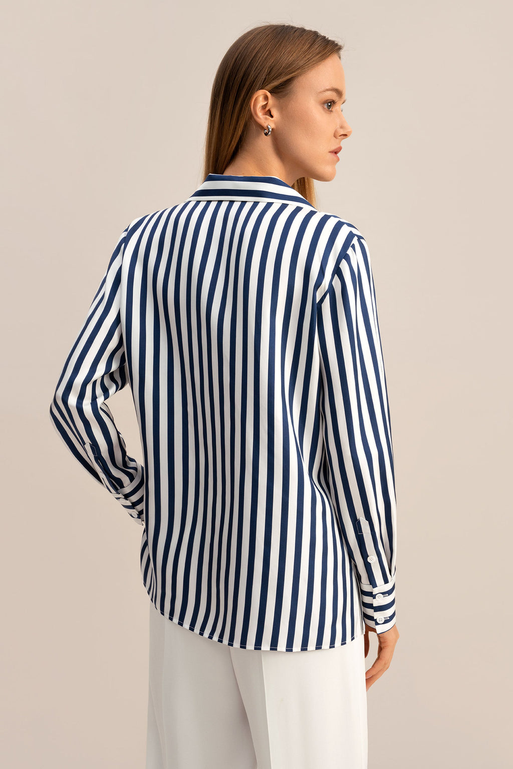 Amalfi Stripe Silk Shirt
