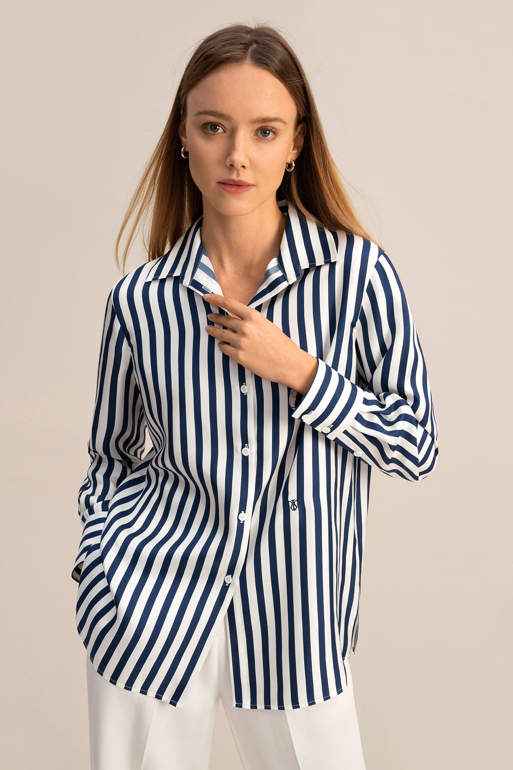 Amalfi Stripe Silk Shirt