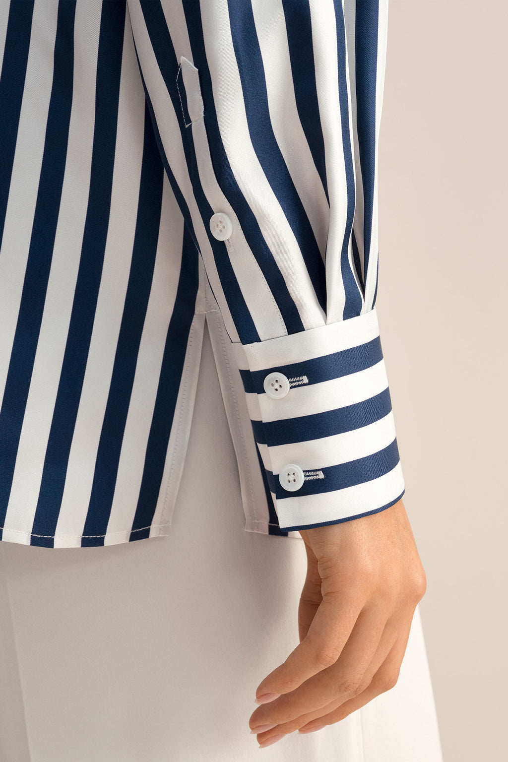 Amalfi Stripe Silk Shirt