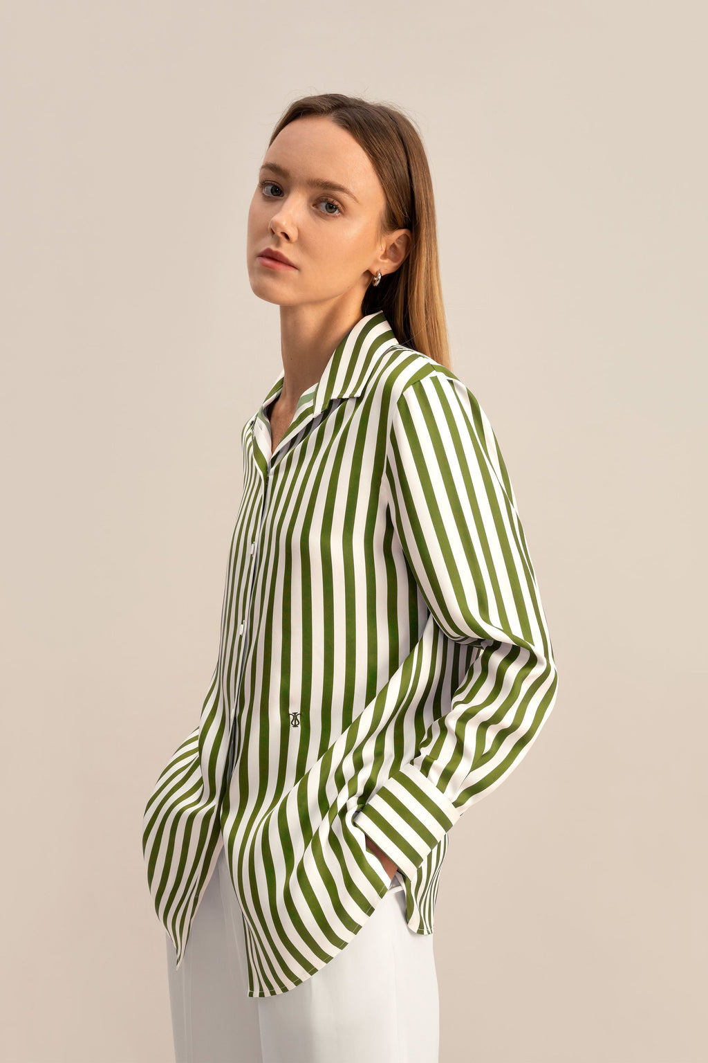 Amalfi Stripe Silk Shirt