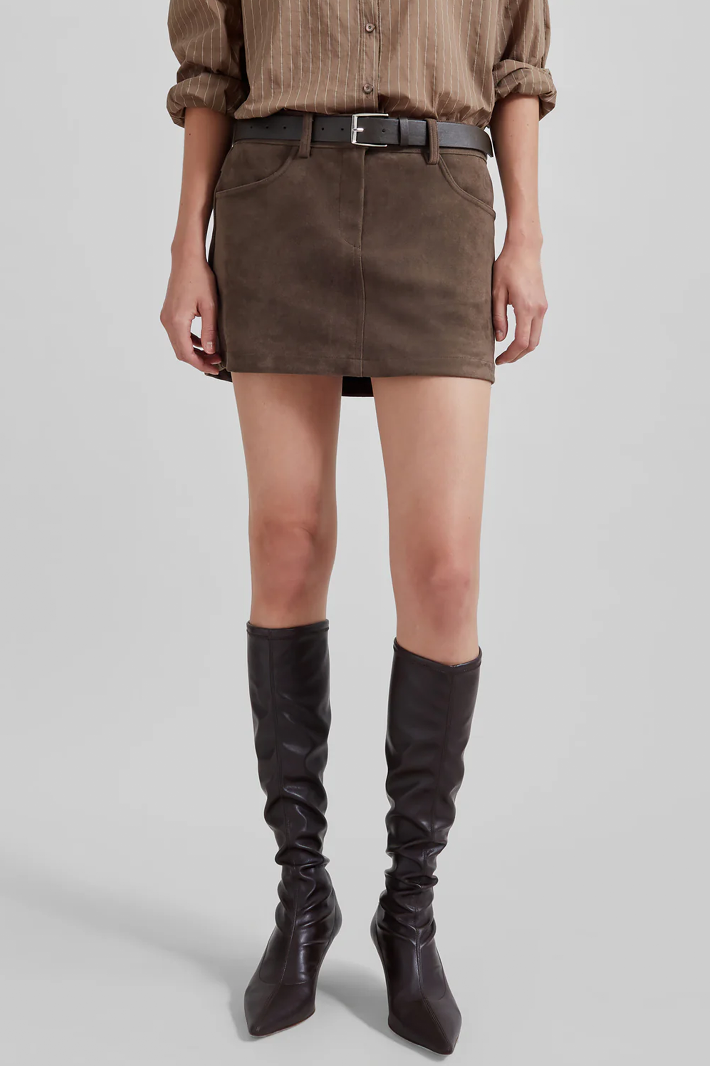 Peoria Faux Suede Mini Skirt