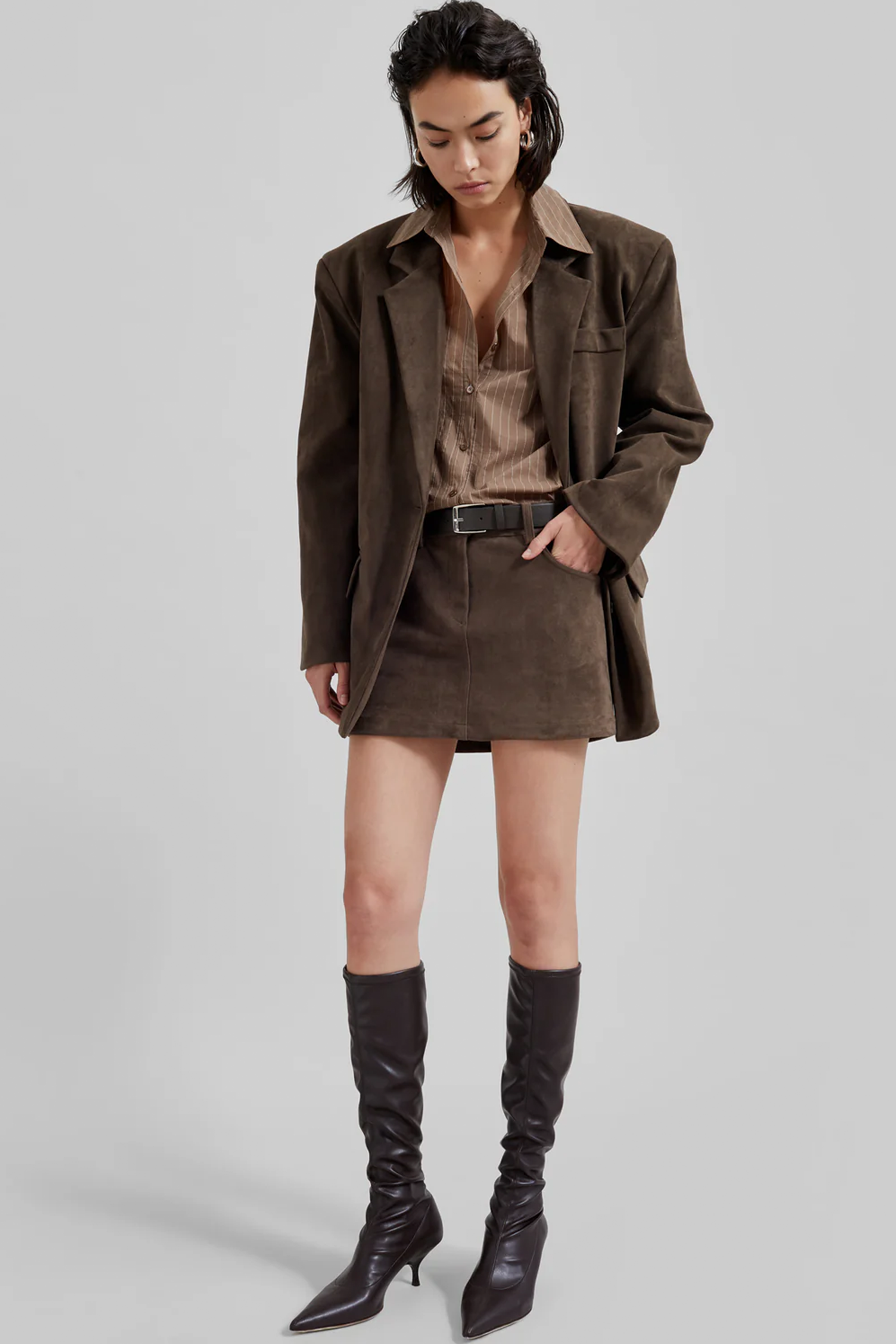 Peoria Faux Suede Mini Skirt