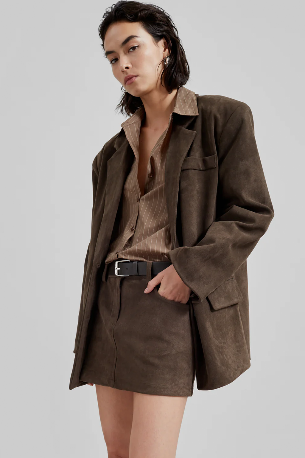 Peoria Faux Suede Blazer