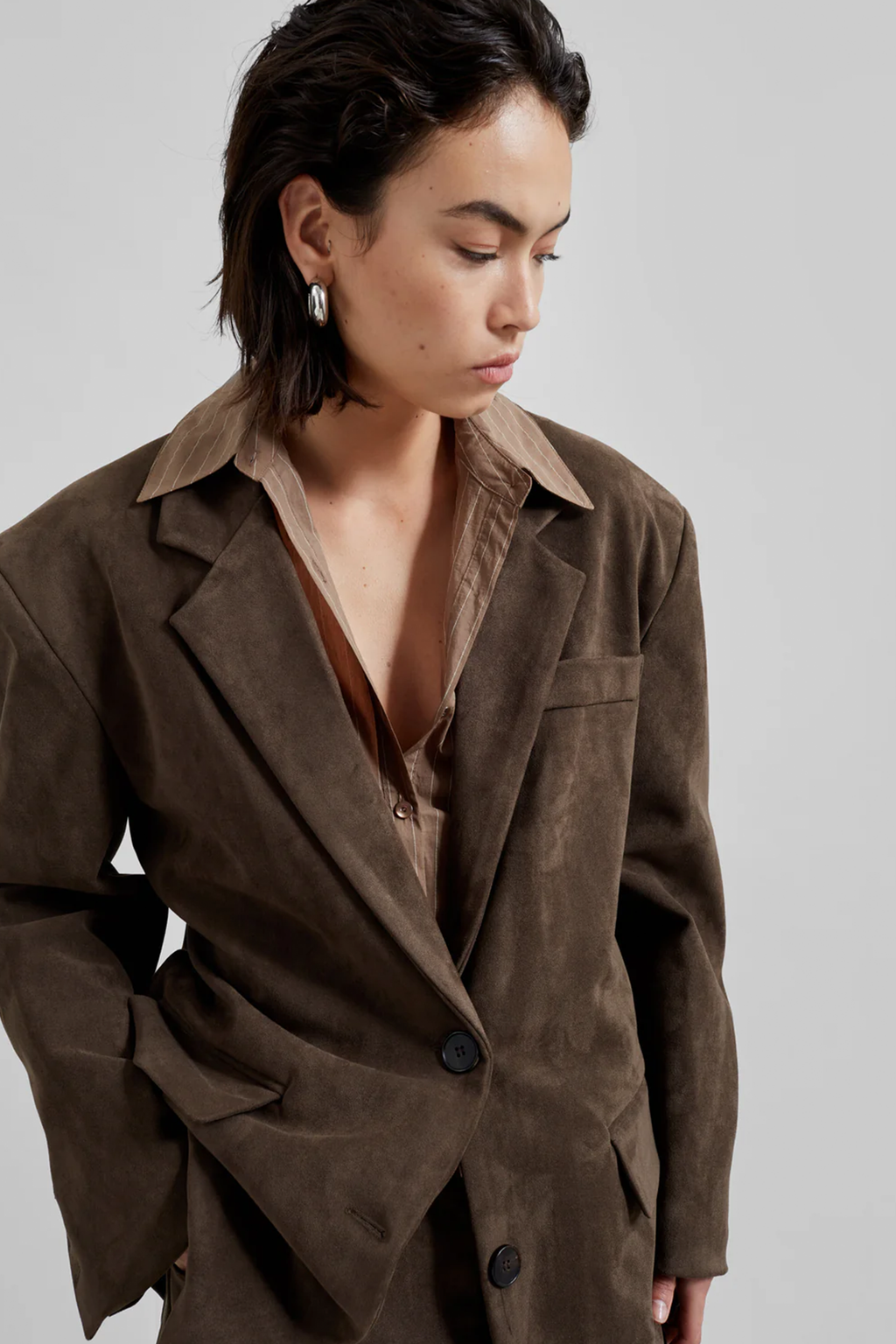 Peoria Faux Suede Blazer