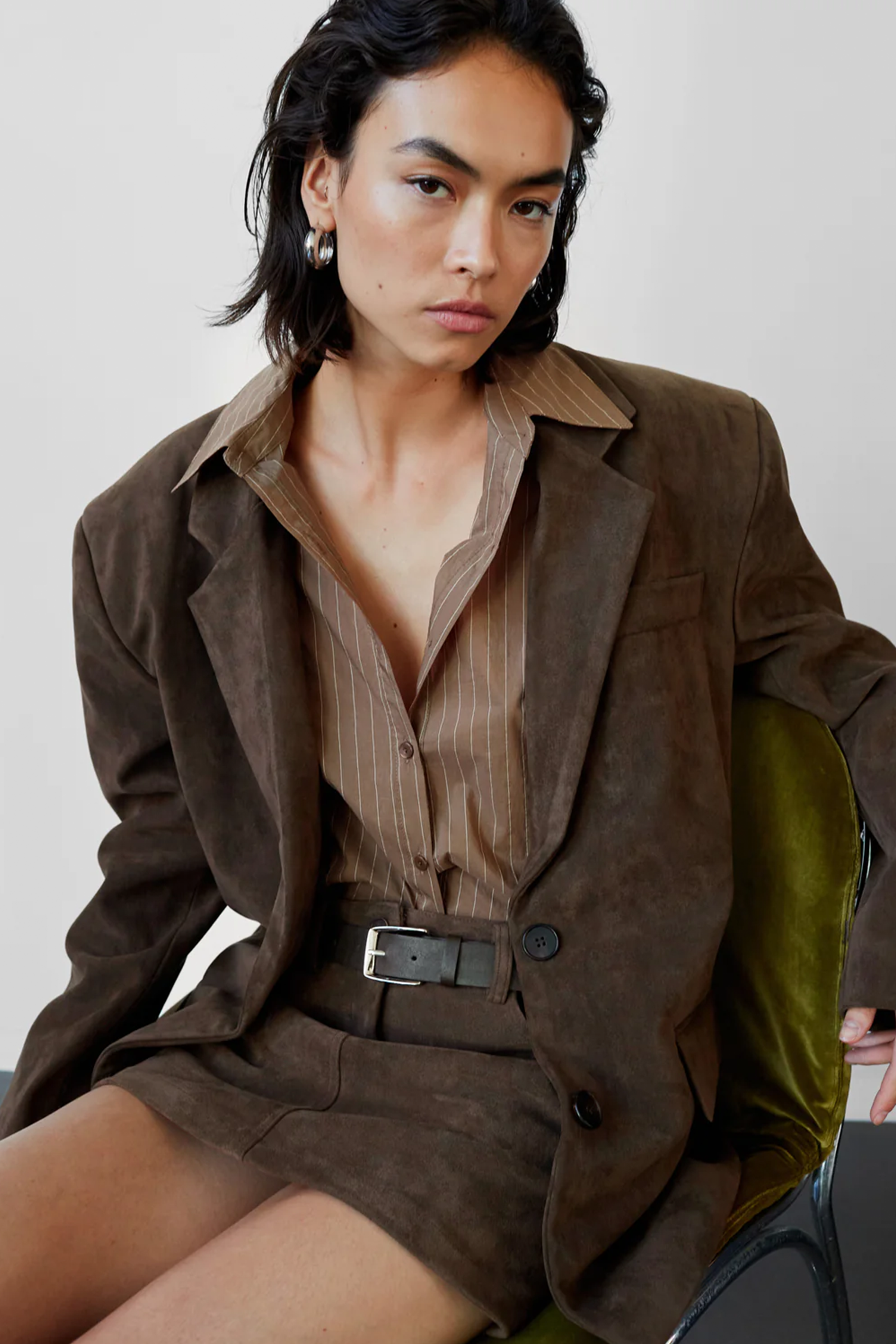 Peoria Faux Suede Blazer