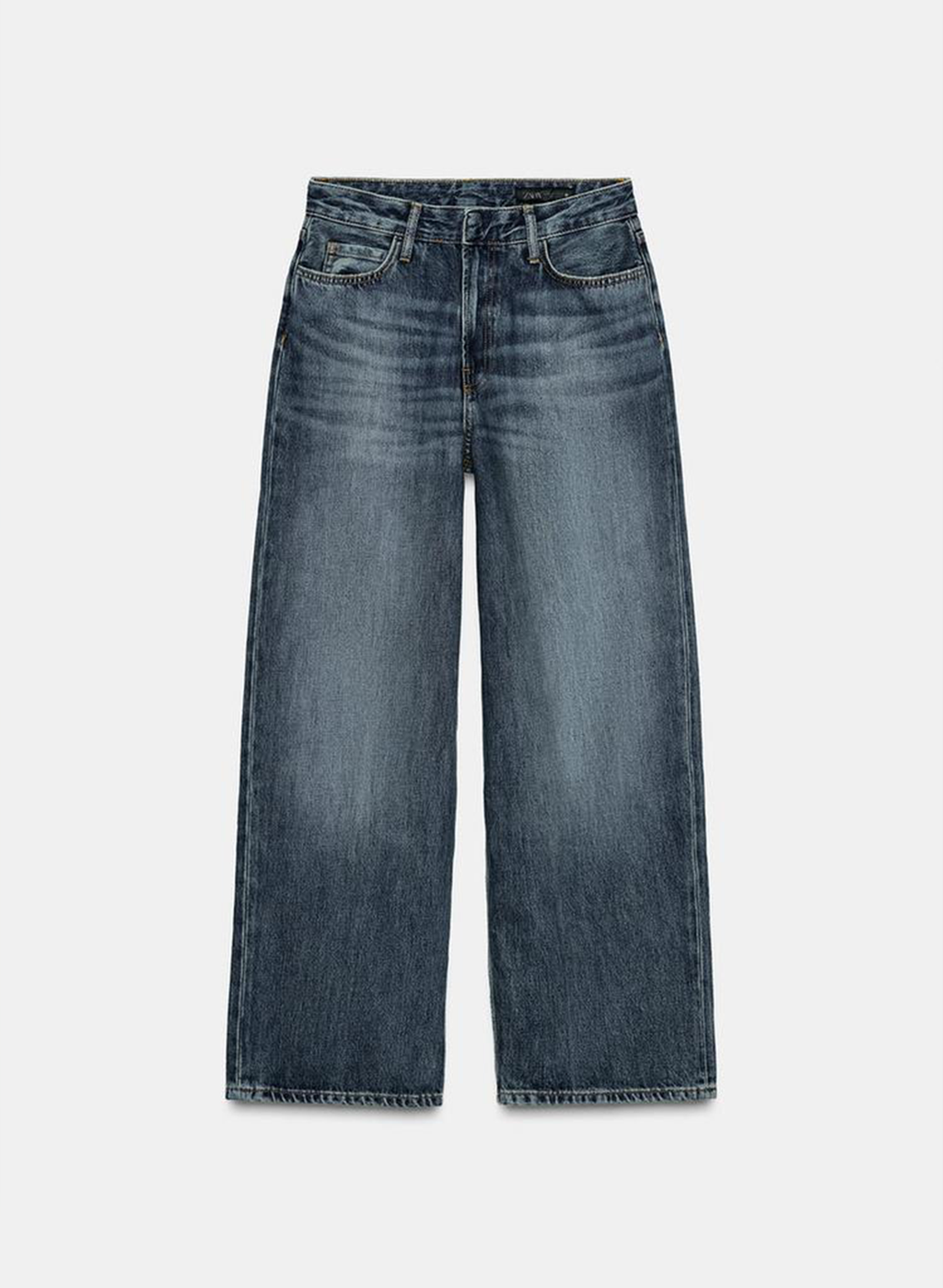 Vintage Wash Straight Jeans