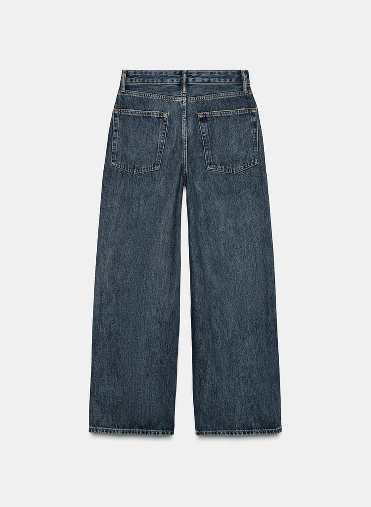 Vintage Wash Straight Jeans