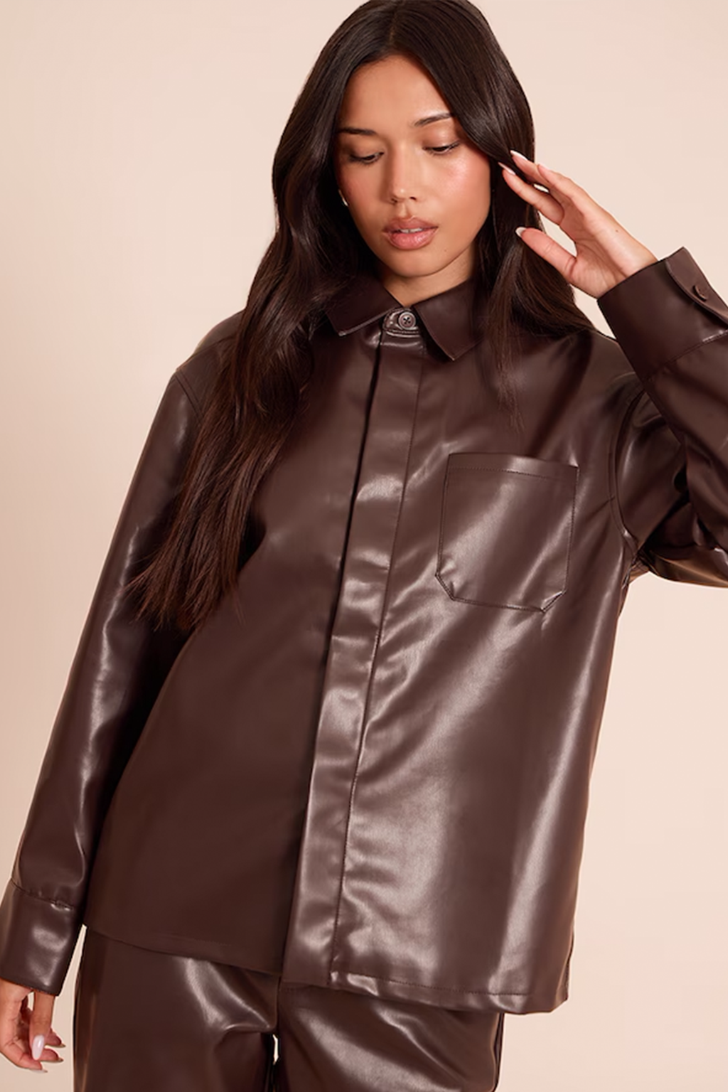 Noir Faux Leather Set