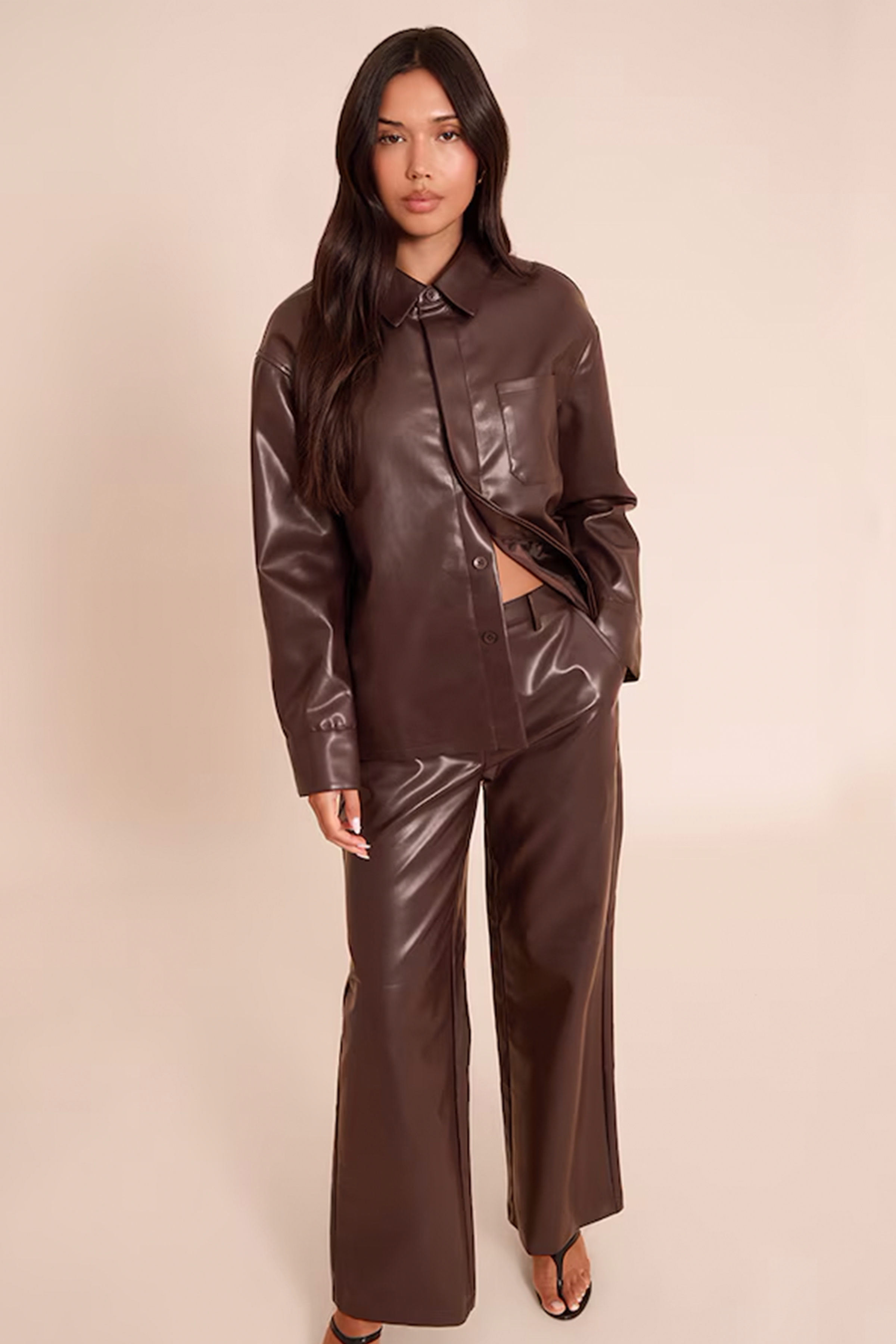 Noir Faux Leather Set