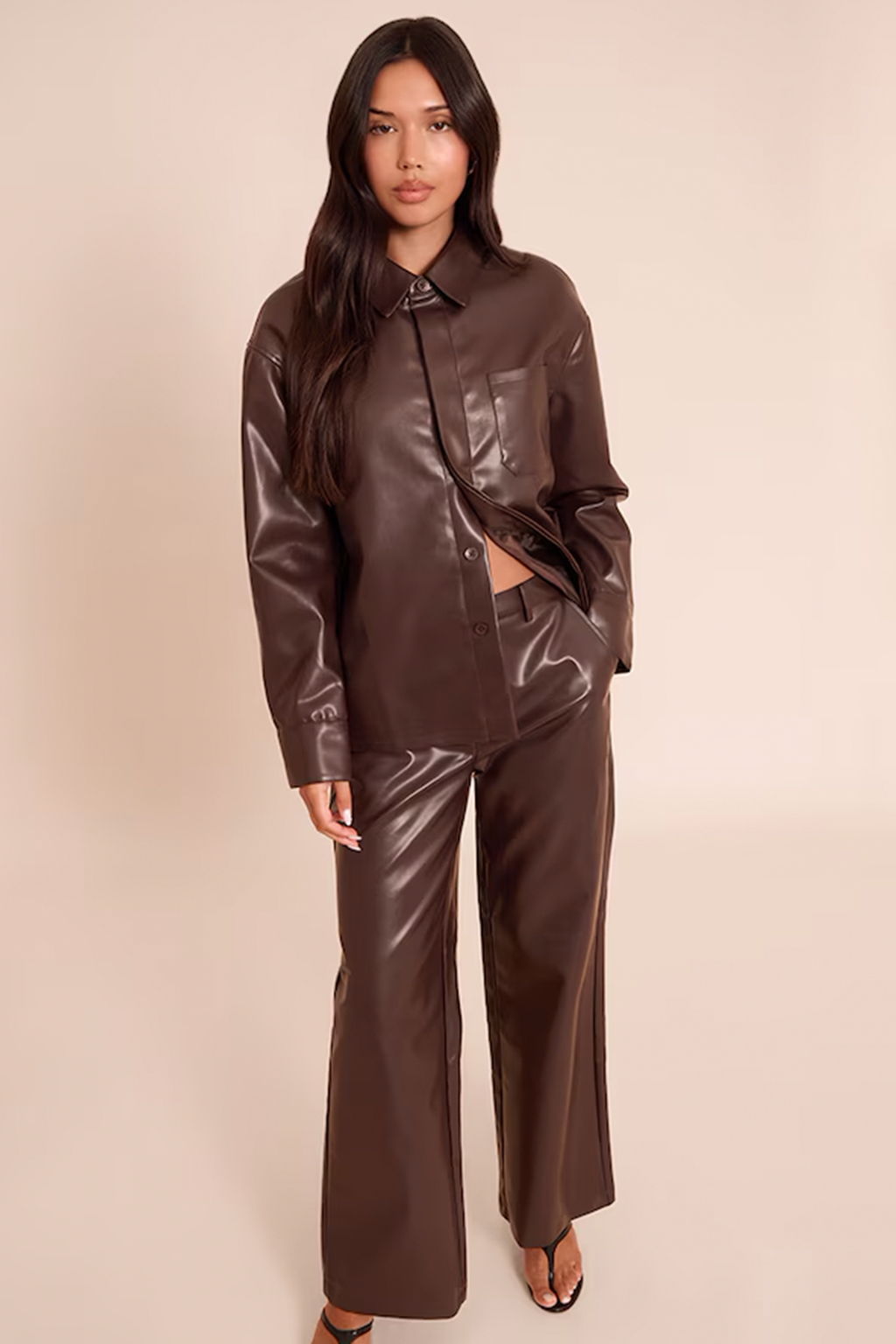 Noir Faux Leather Set