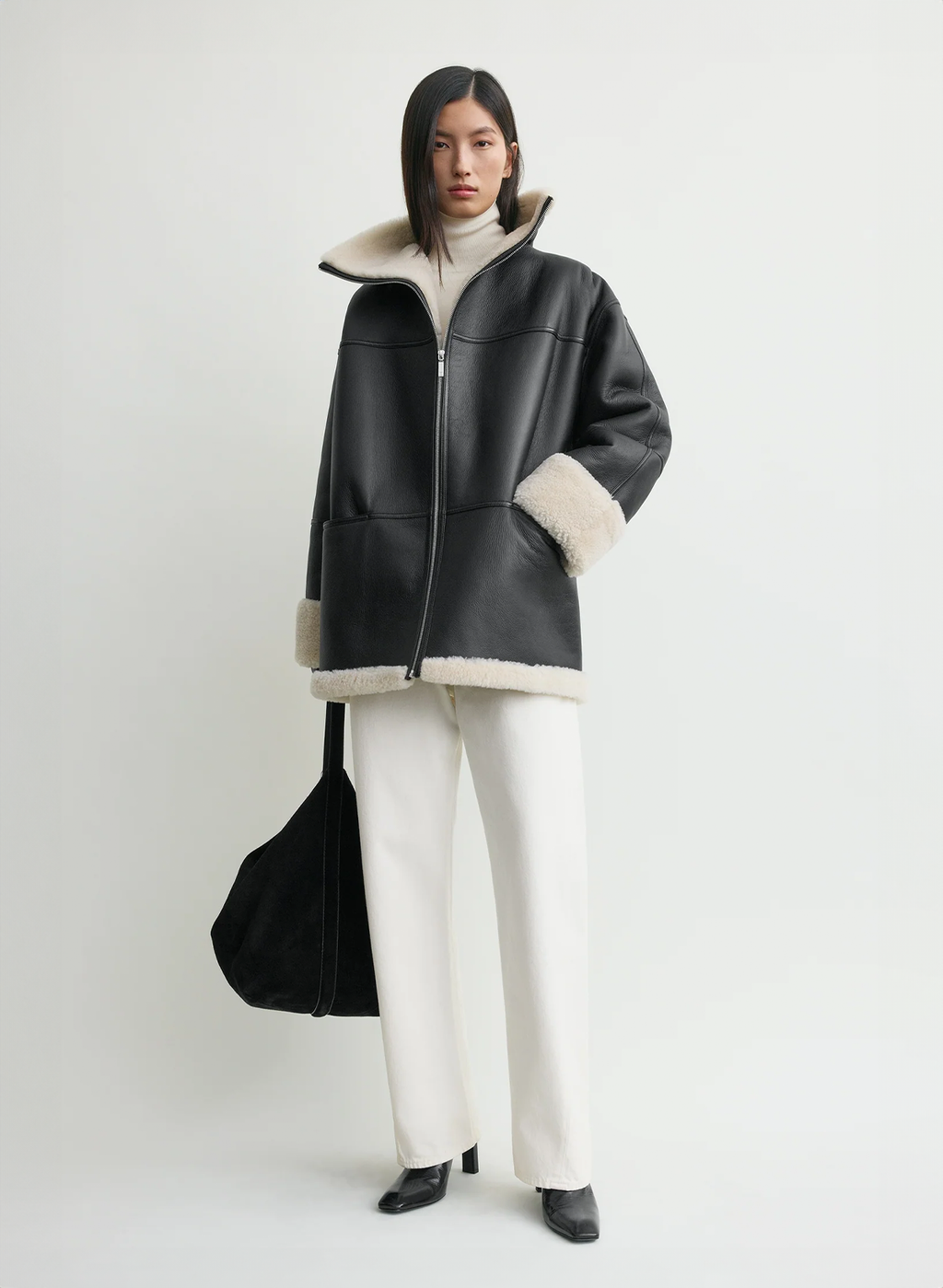 The Black Forge Shearling Coat