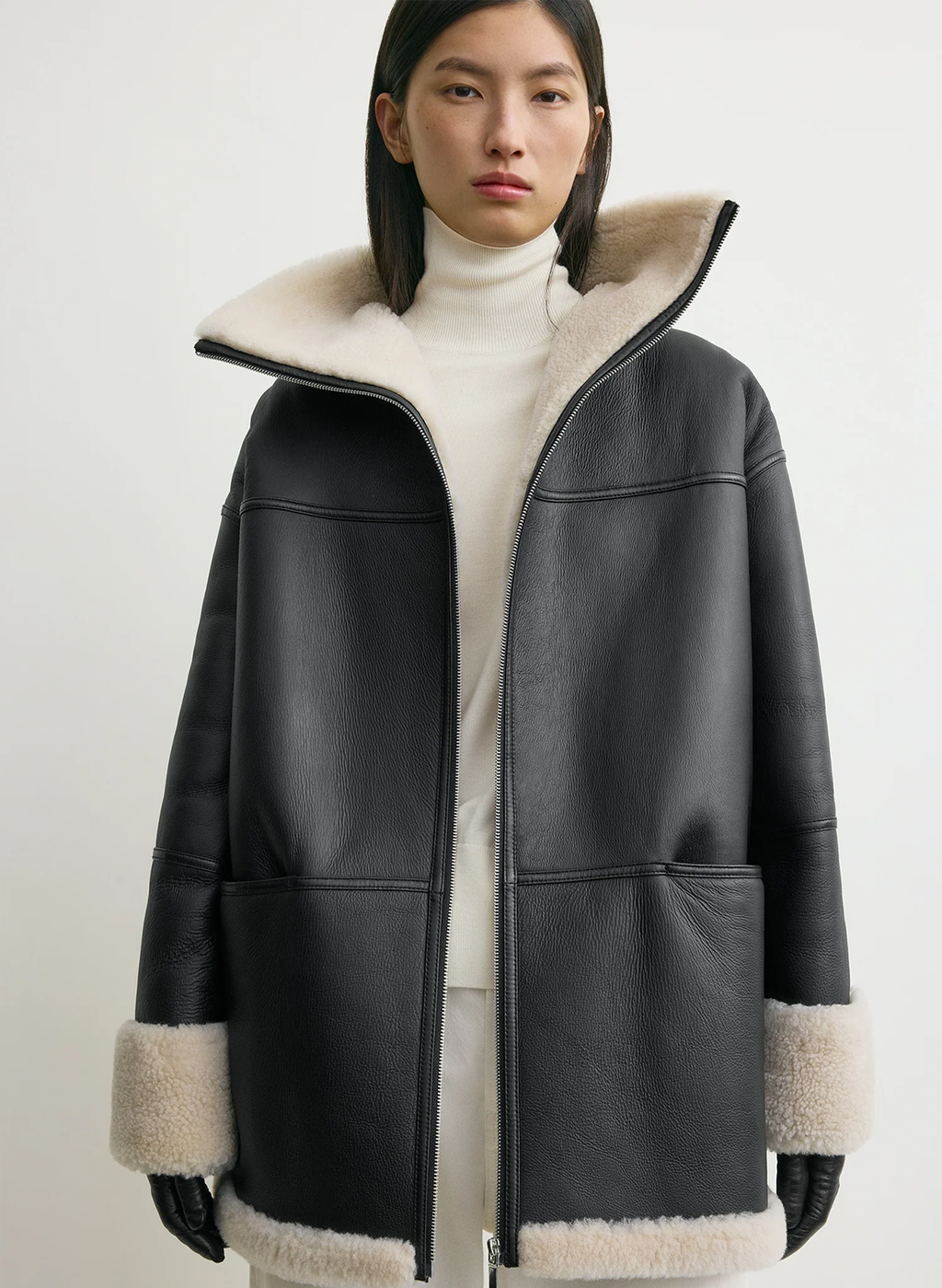 The Black Forge Shearling Coat