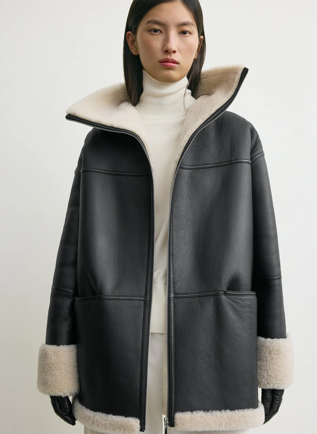 The Black Forge Shearling Coat