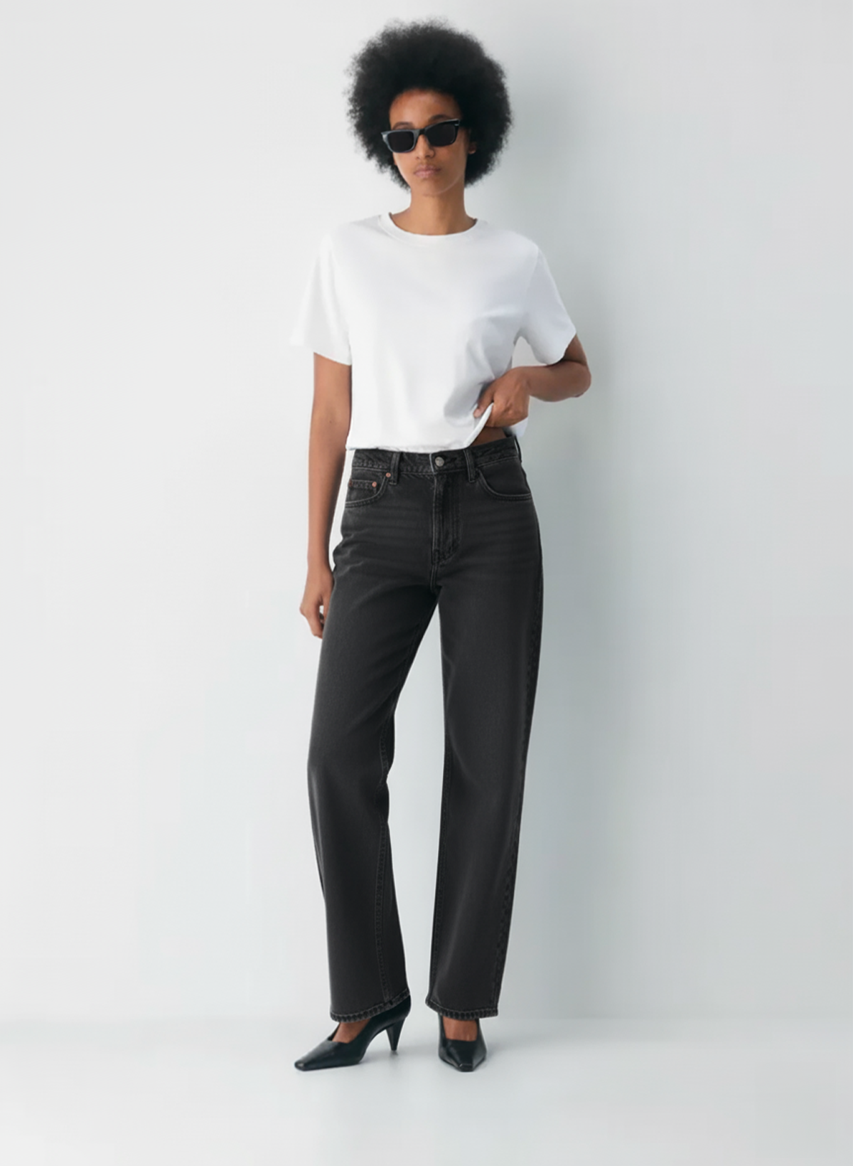 High-Waist Wide-Leg Jeans