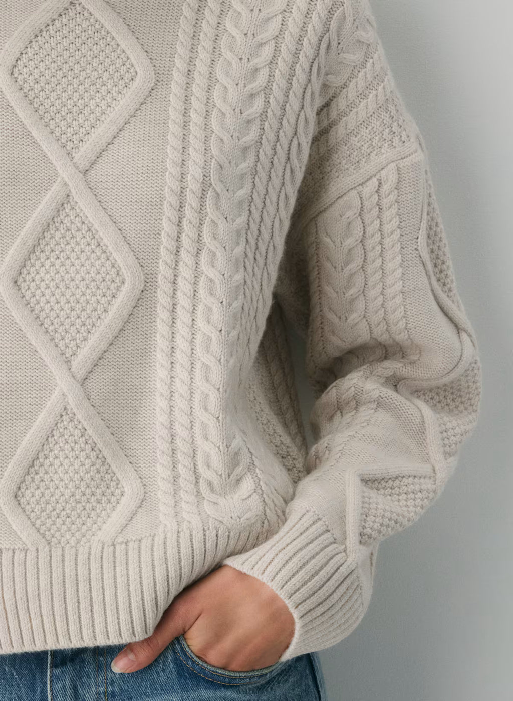 Heritage Knit Merino Wool Hi-hip Turtleneck