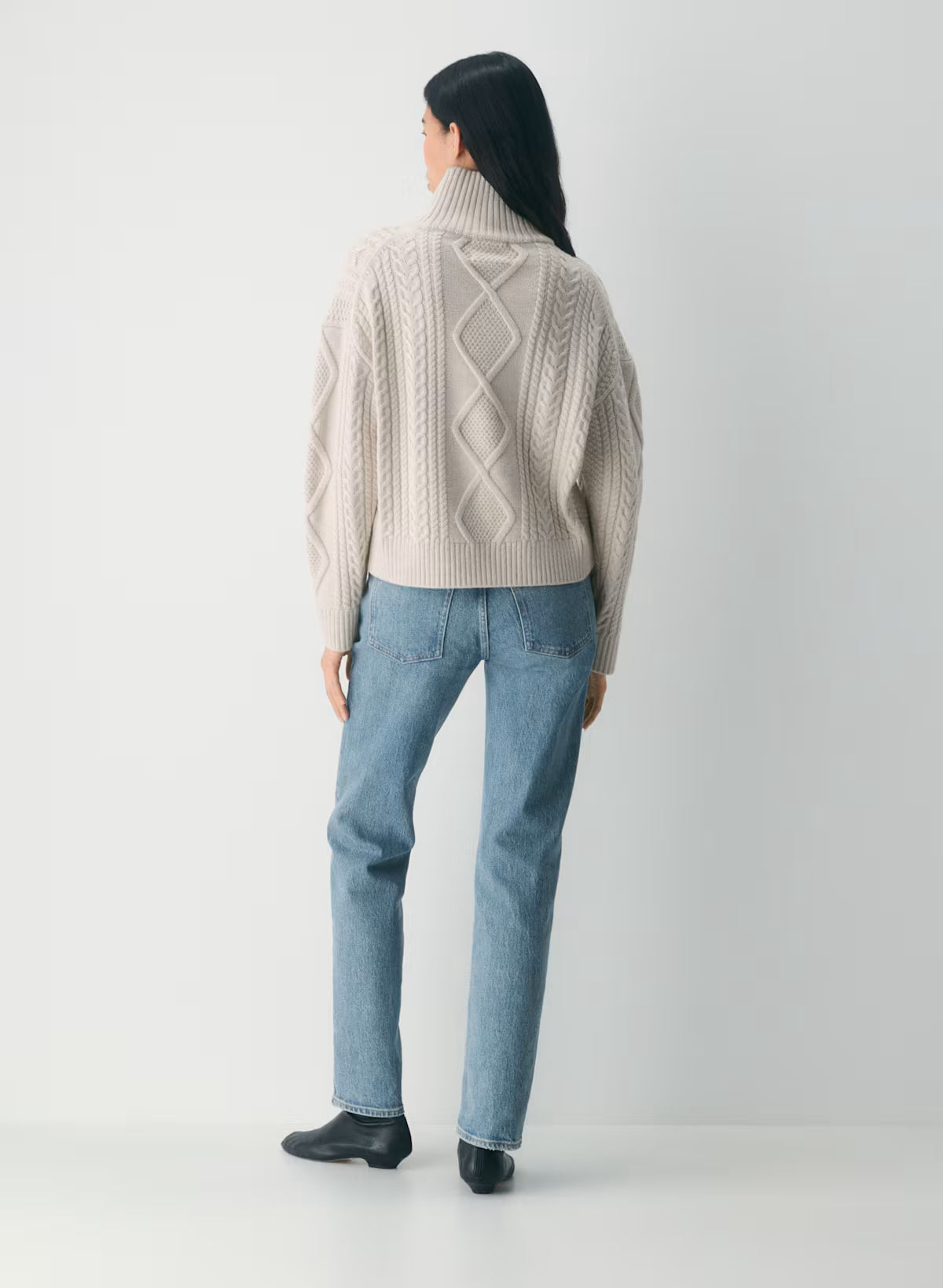 Heritage Knit Merino Wool Hi-hip Turtleneck