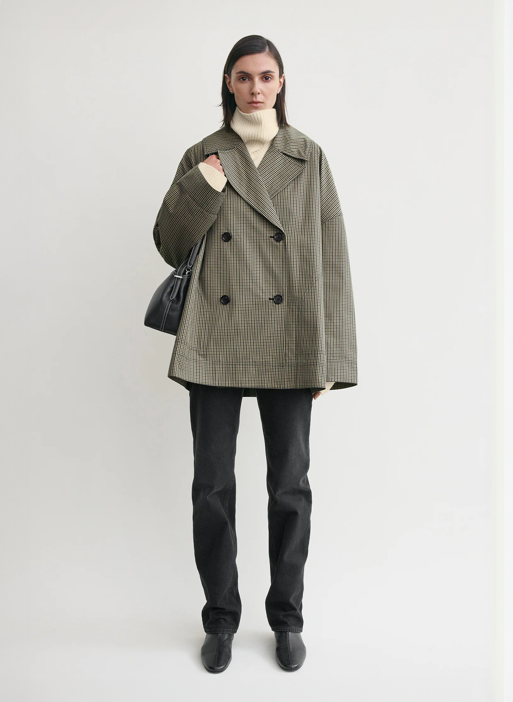 Classic Plaid Cape Coat