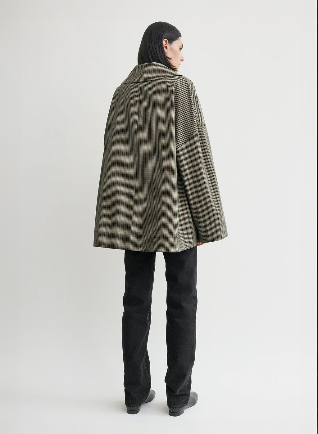 Classic Plaid Cape Coat