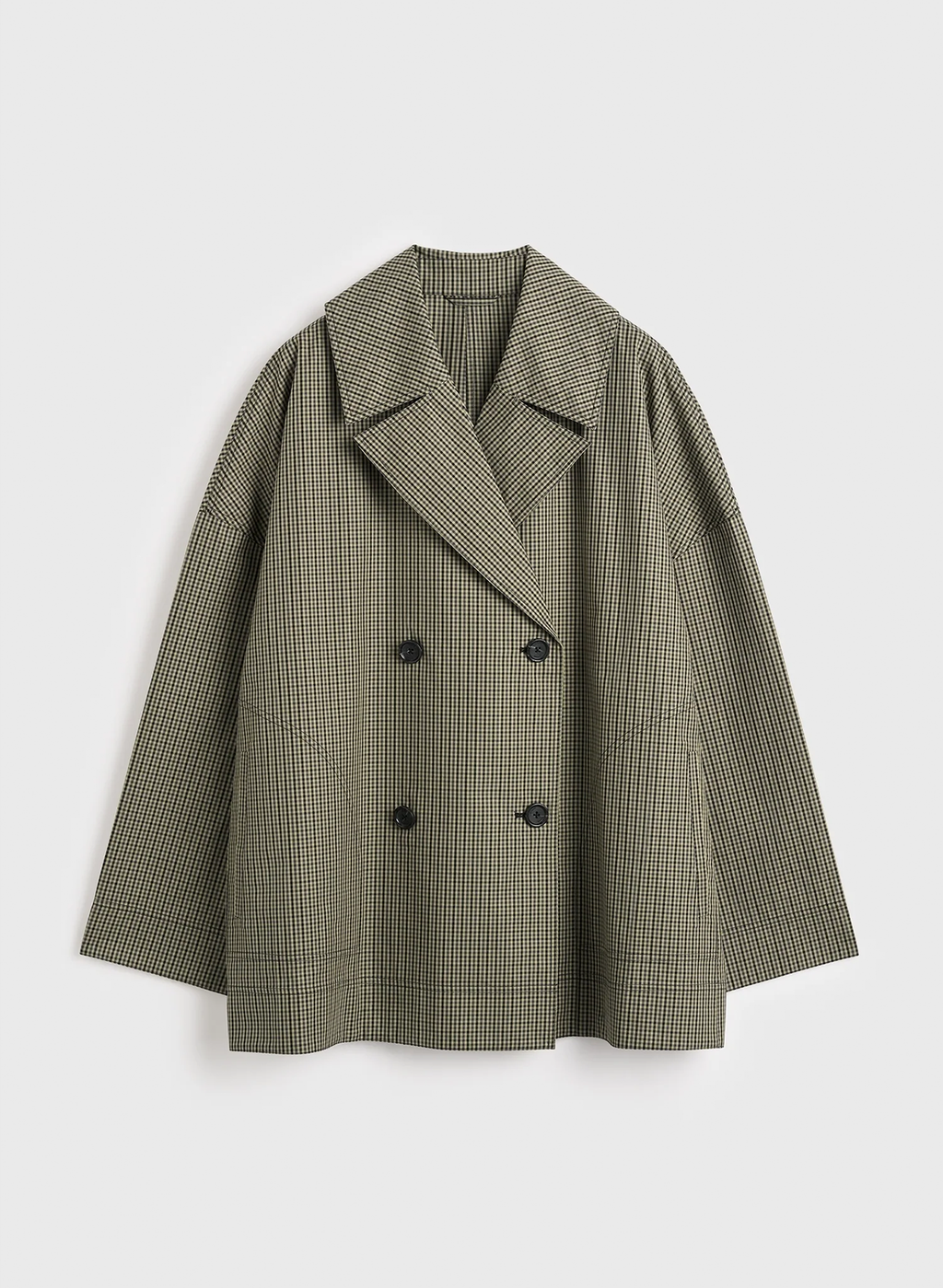 Classic Plaid Cape Coat